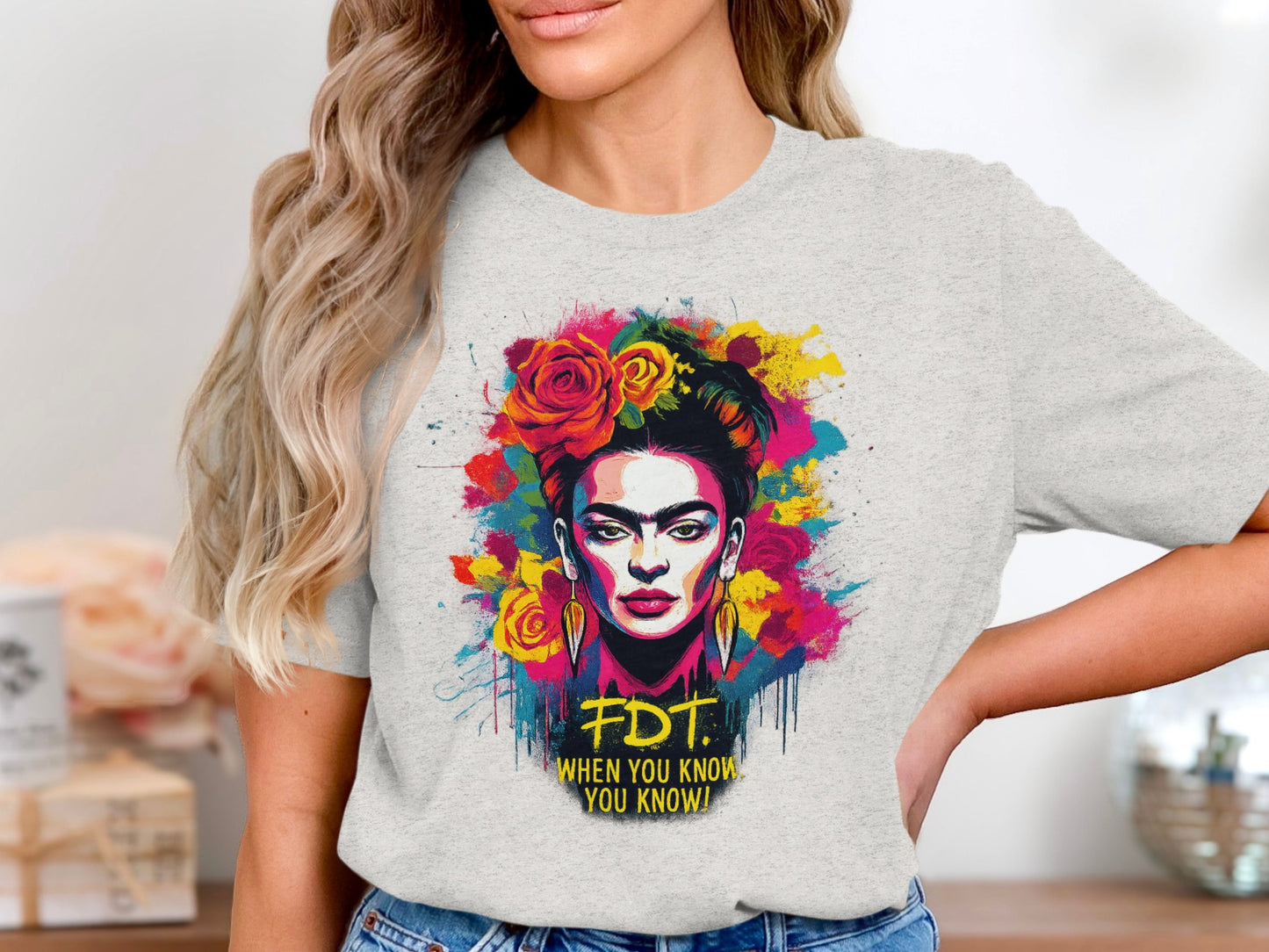 Vibrant FDT Anti Trump Frida Kahlo No Kings T-Shirts