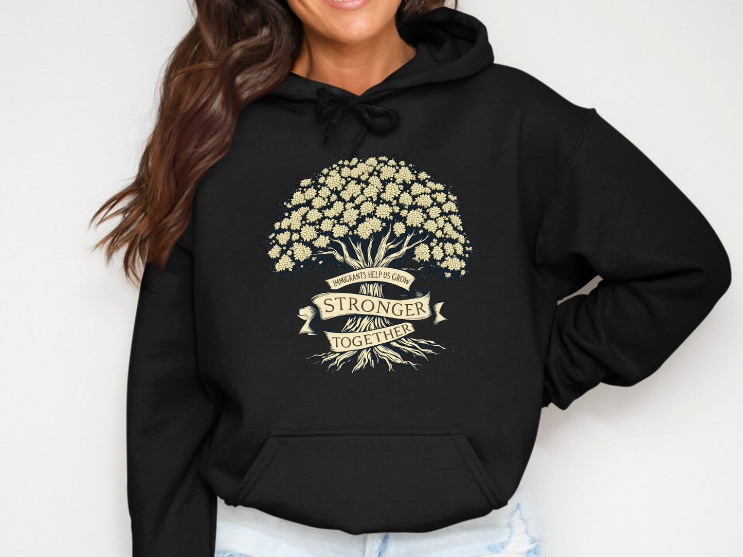 Stronger Together Tree Graphic Hoodie product