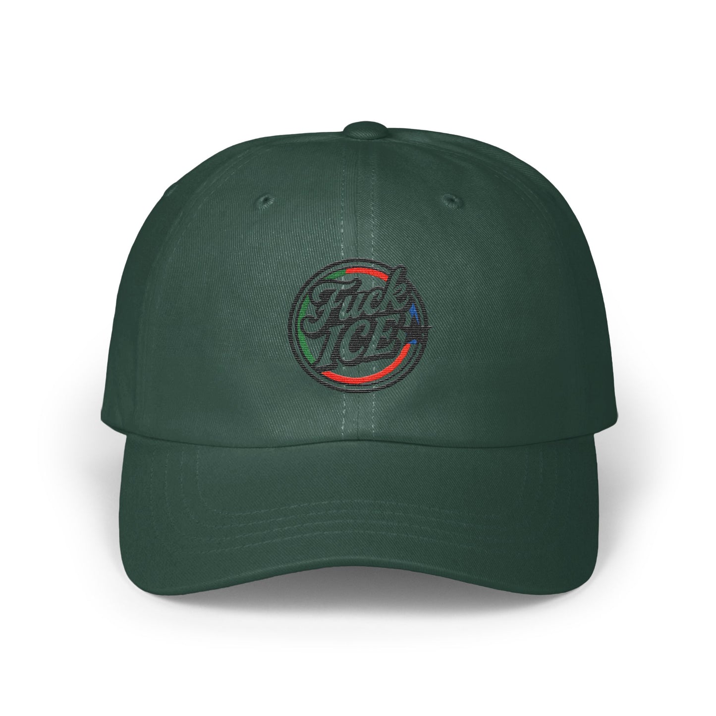 Bold Green Baseball Cap with Unique Design product