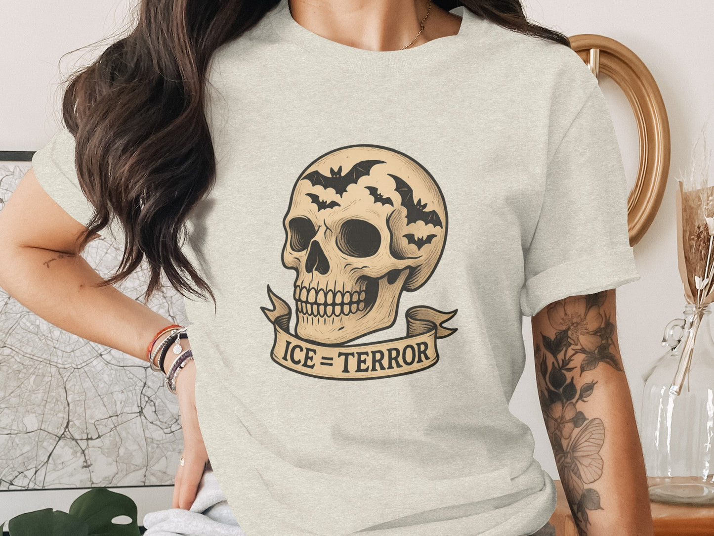 Ice Terror Skull Graphic Tee Product