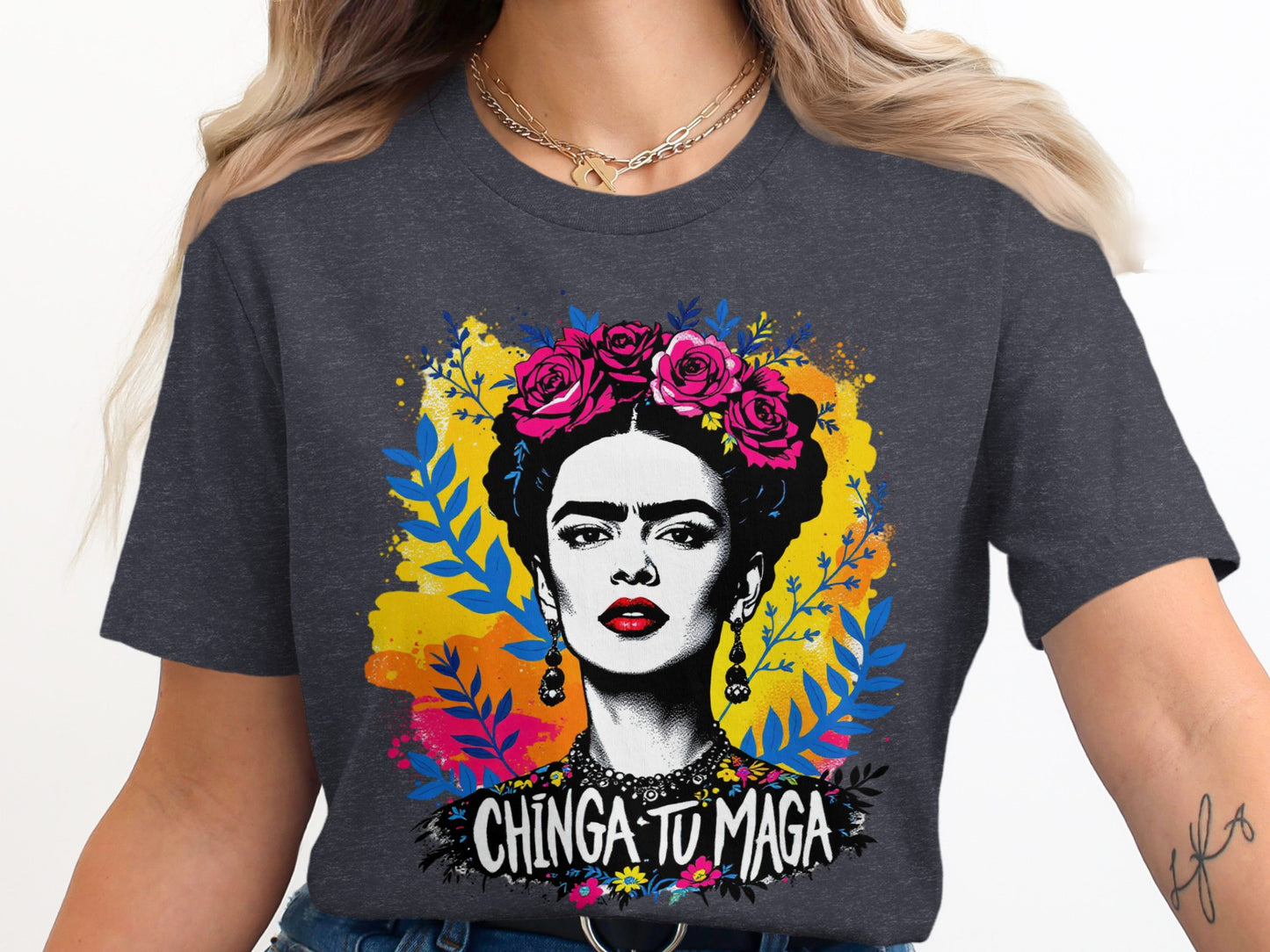 Vibrant Chinga Tu Maga Graphic Tee Shirt product type