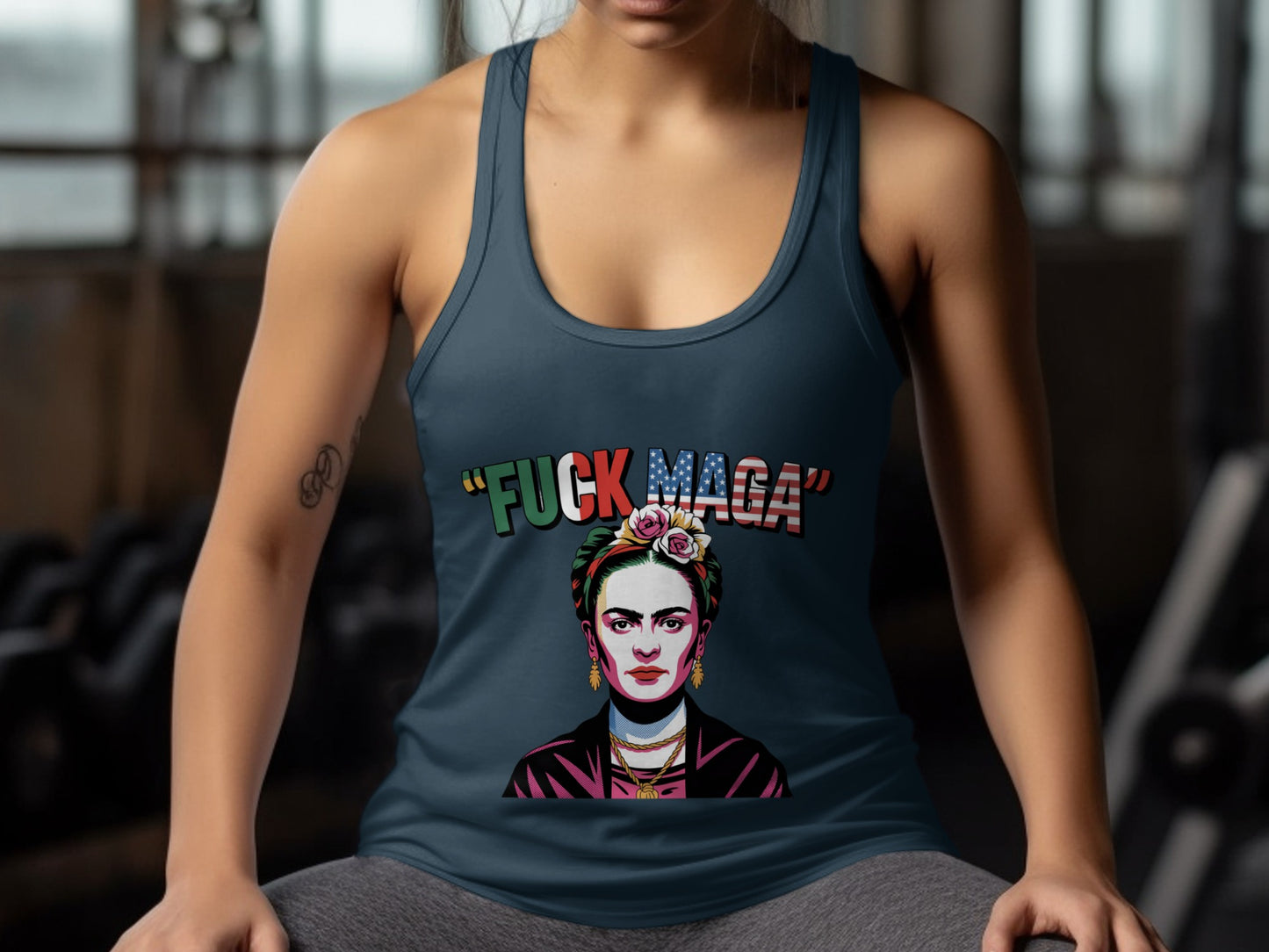 Frida Kahlo Fuck Maga Graphic Tank Top product