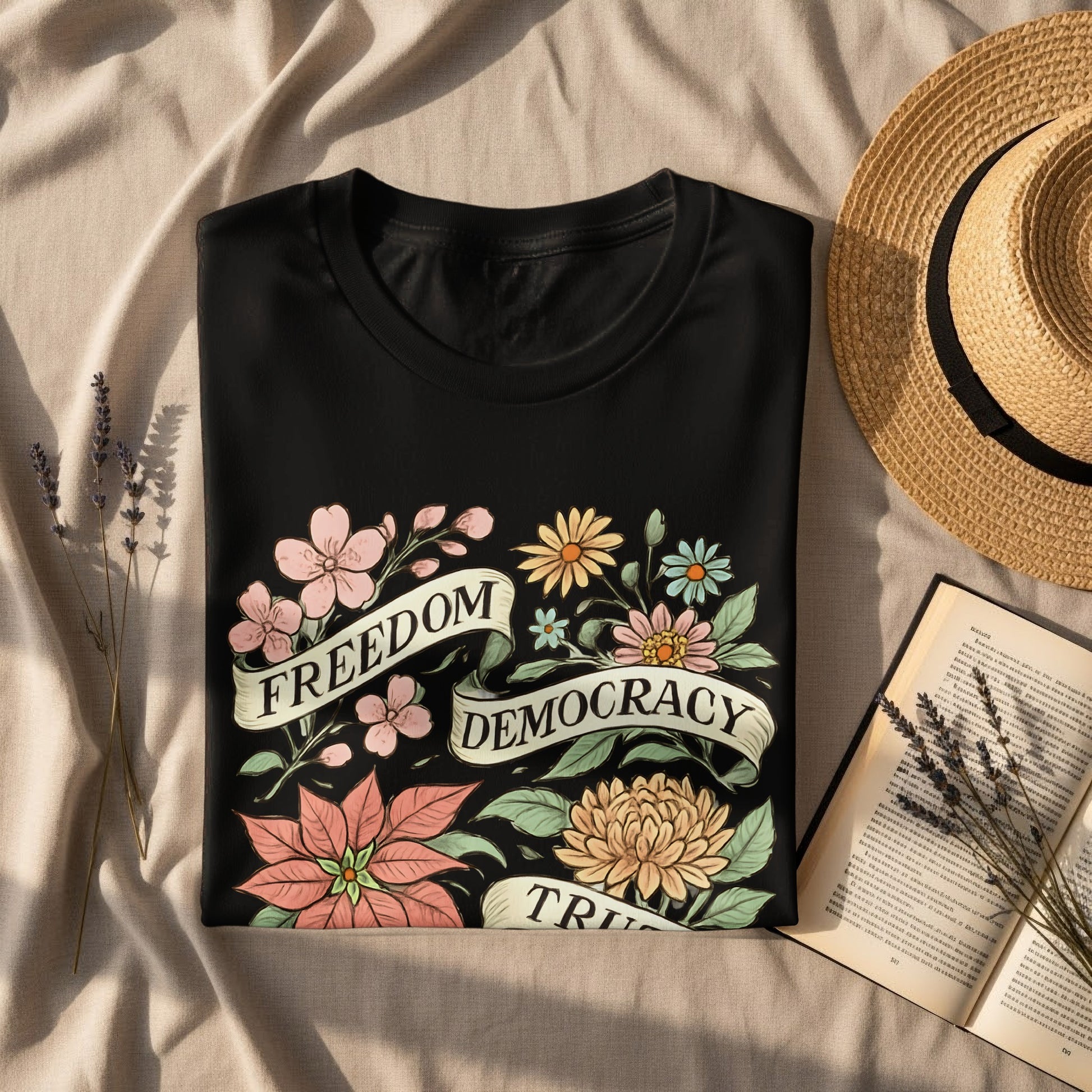 Inspirational Freedom Democracy Truth Banner Shirt Product