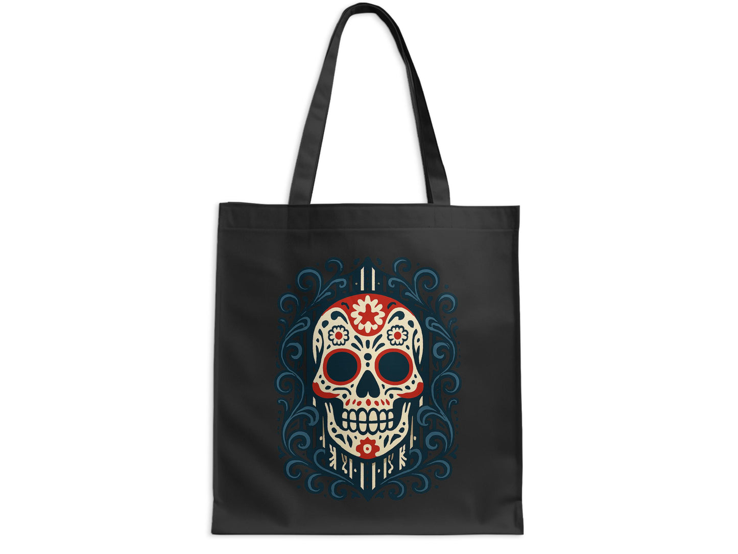 Day of the Dead Skull Artwork Design Tote Bag Product type