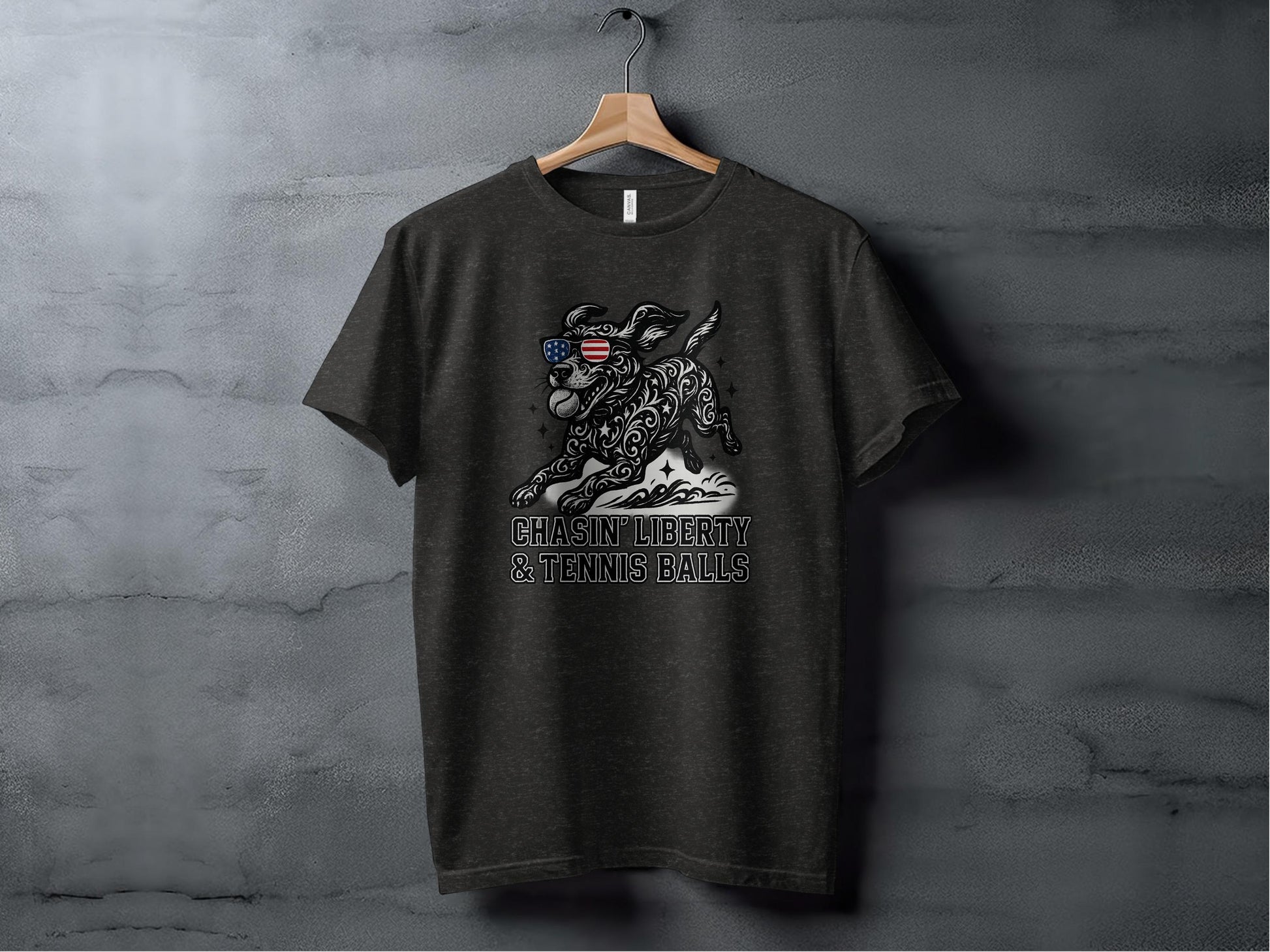 Chasin Liberty and Tennis Balls Graphic T-Shirt product