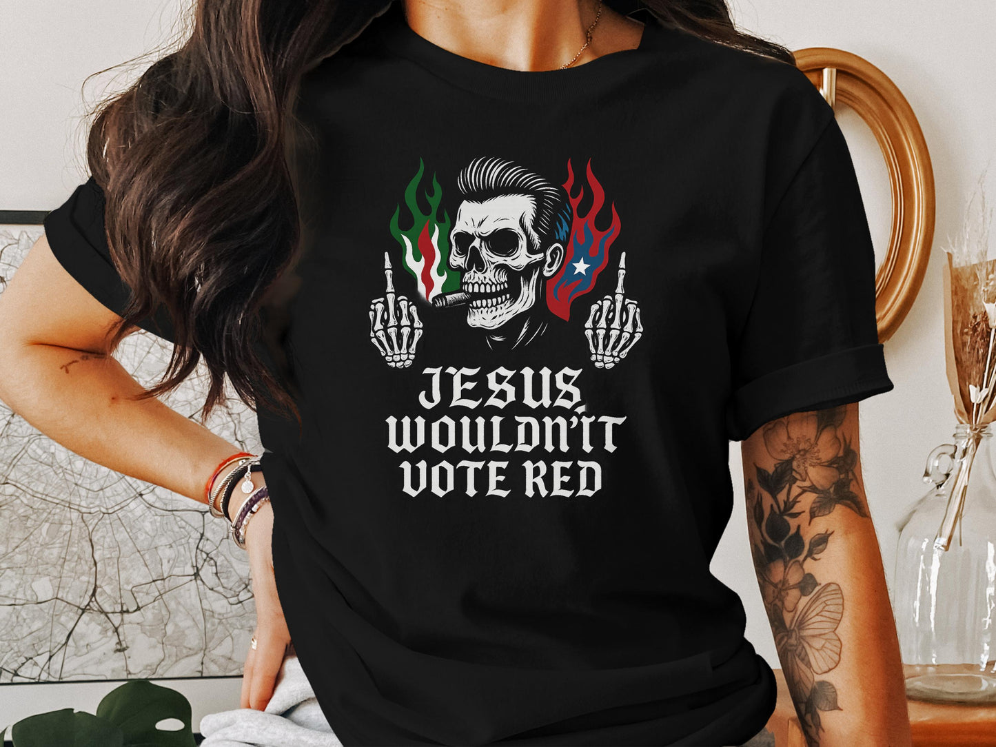 Jesus Wouldn't Vote Red Graphic Tee product