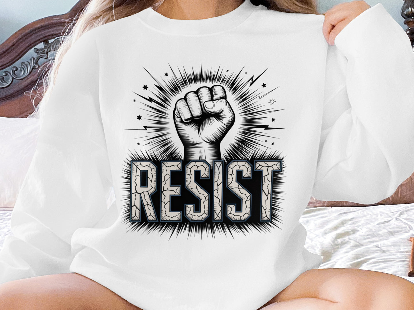 Resist Graphic Fist Artwork Fashion Statement product
