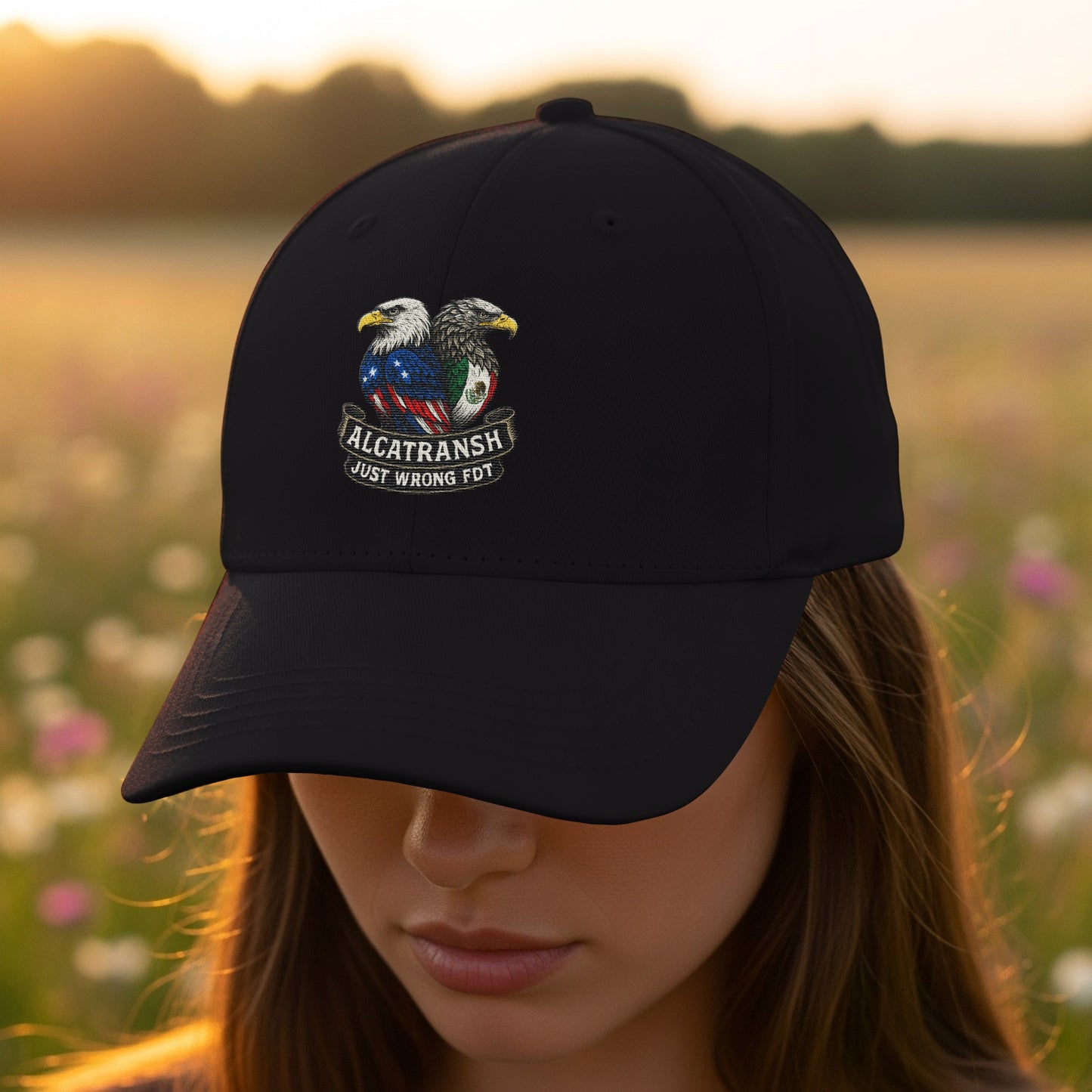 Alcatransh Just Wrong Fot Embroidered Hat product