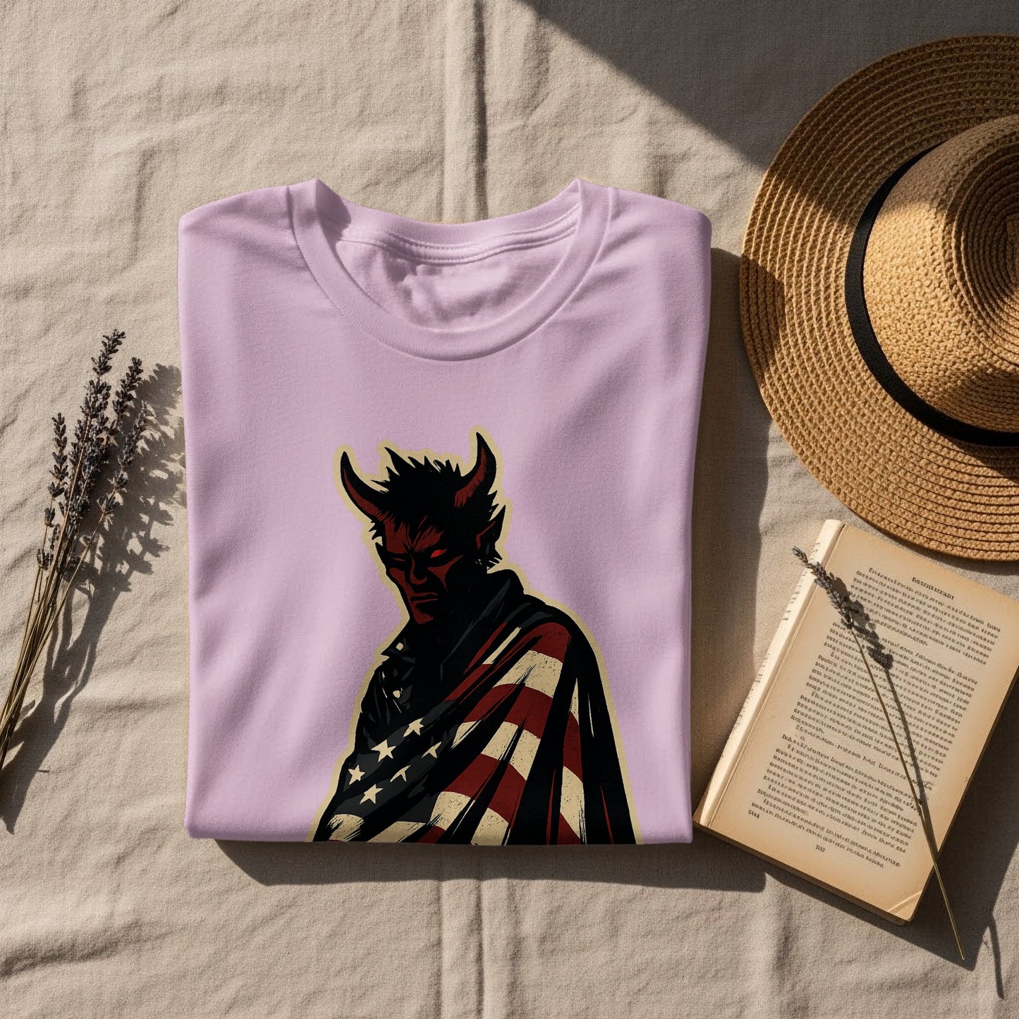 Dark Mysterious Devil Art T-shirt Captivating Style product
