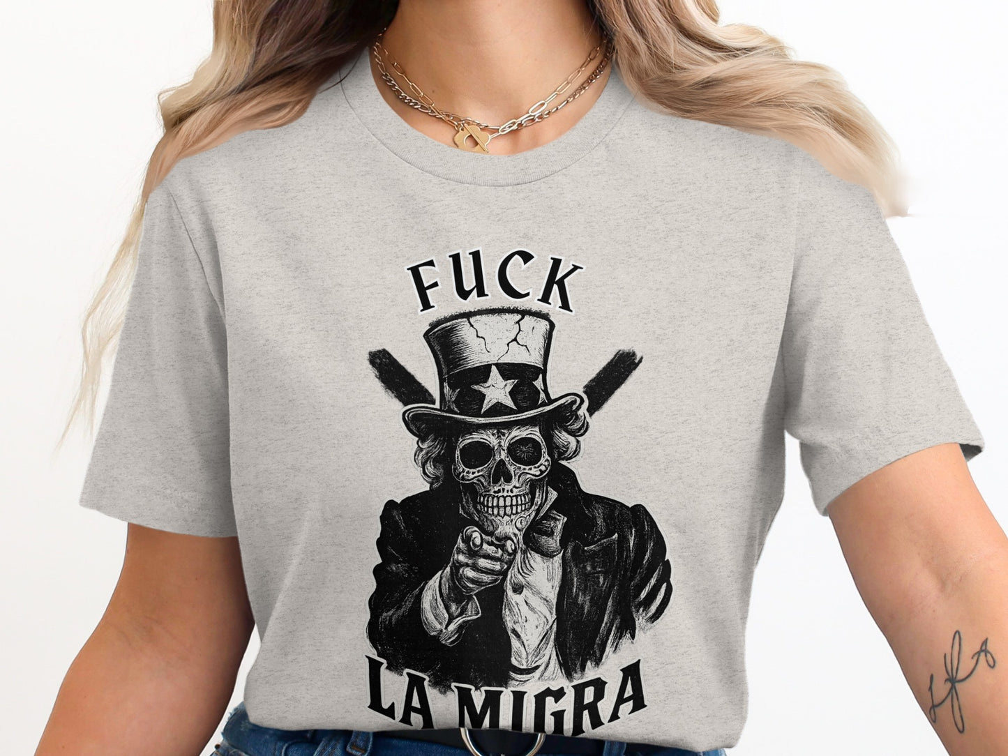 Bold Statement Skeleton Graphic T-Shirt product