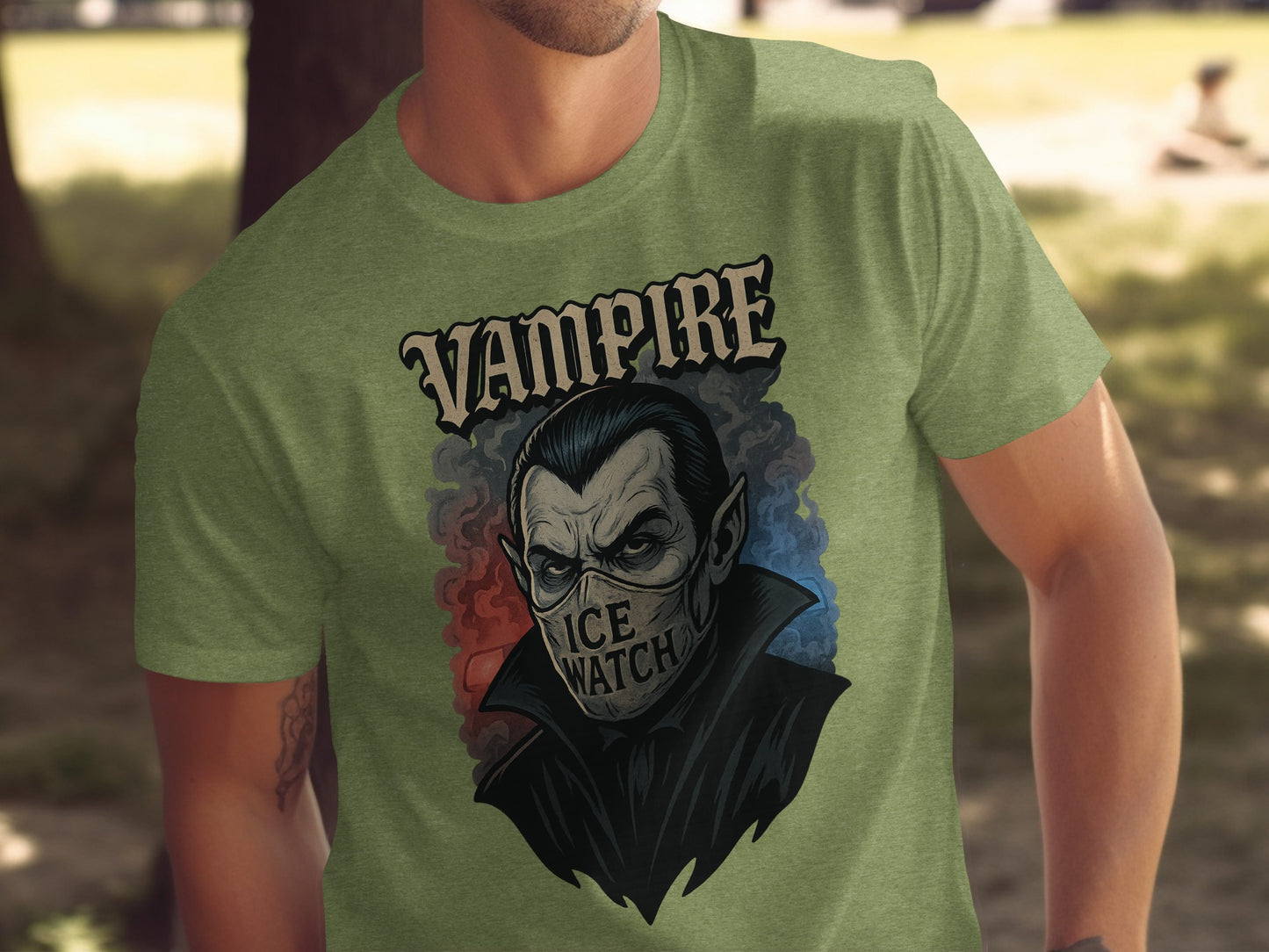Vampire Ice Watch Design Print T-shirt product type