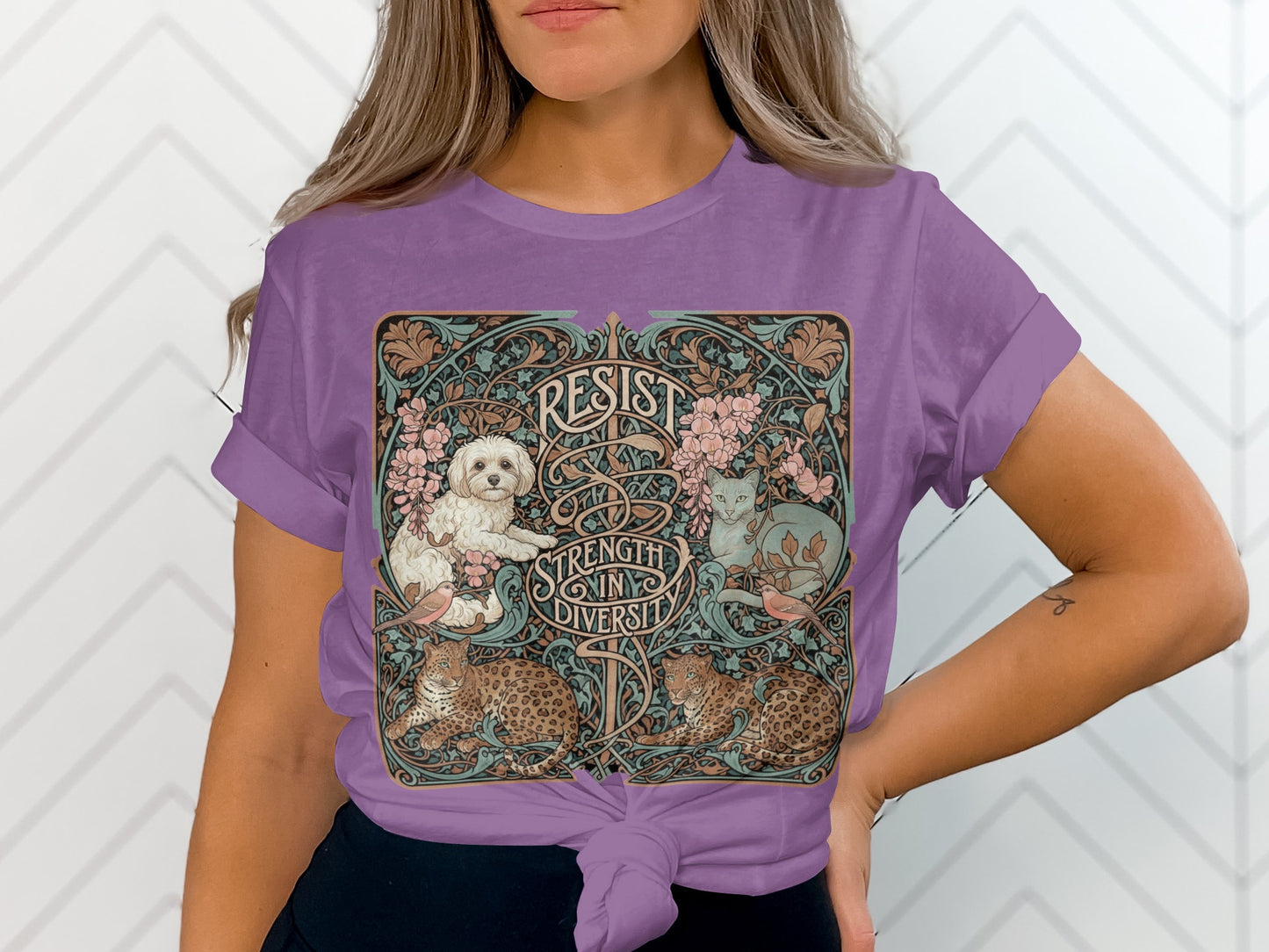 Resist Diversity Strength Design Women's Shirt