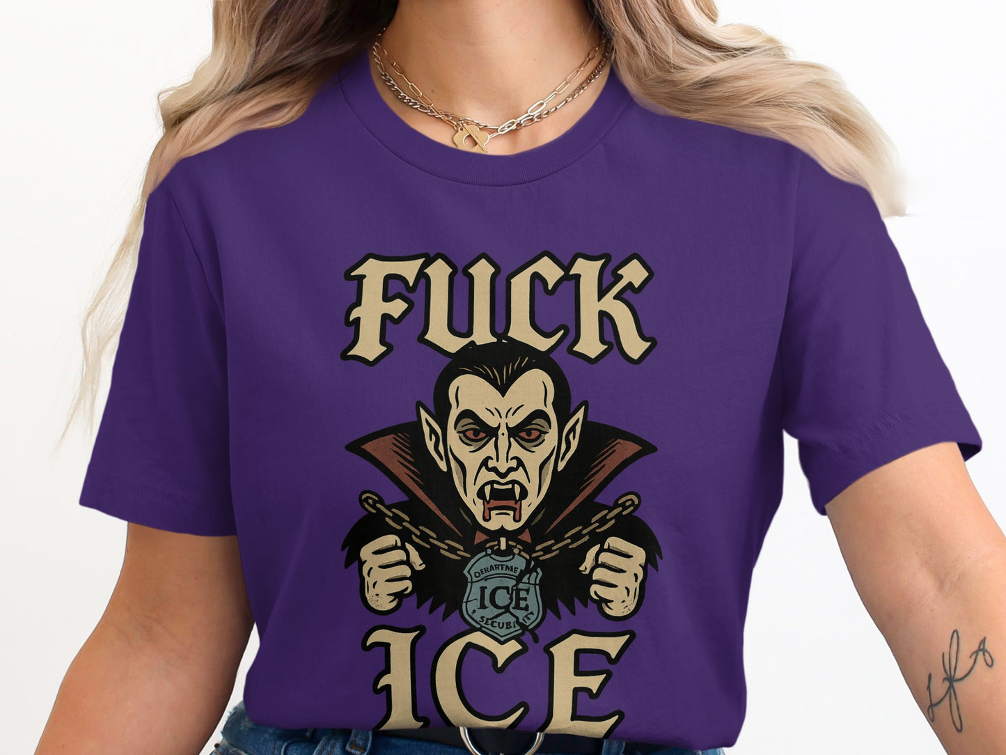 Fuck Ice Dracula Graphic Short Sleeve Tee product