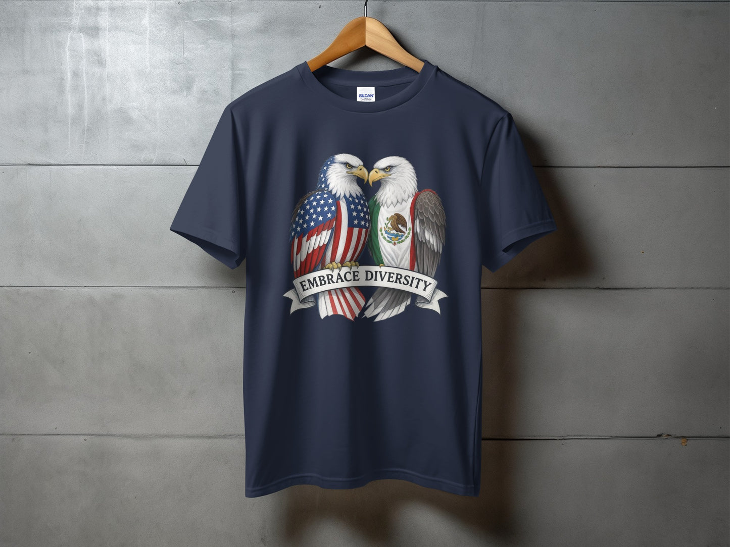Embrace Diversity Eagle Print Short Sleeve T-shirt product type
