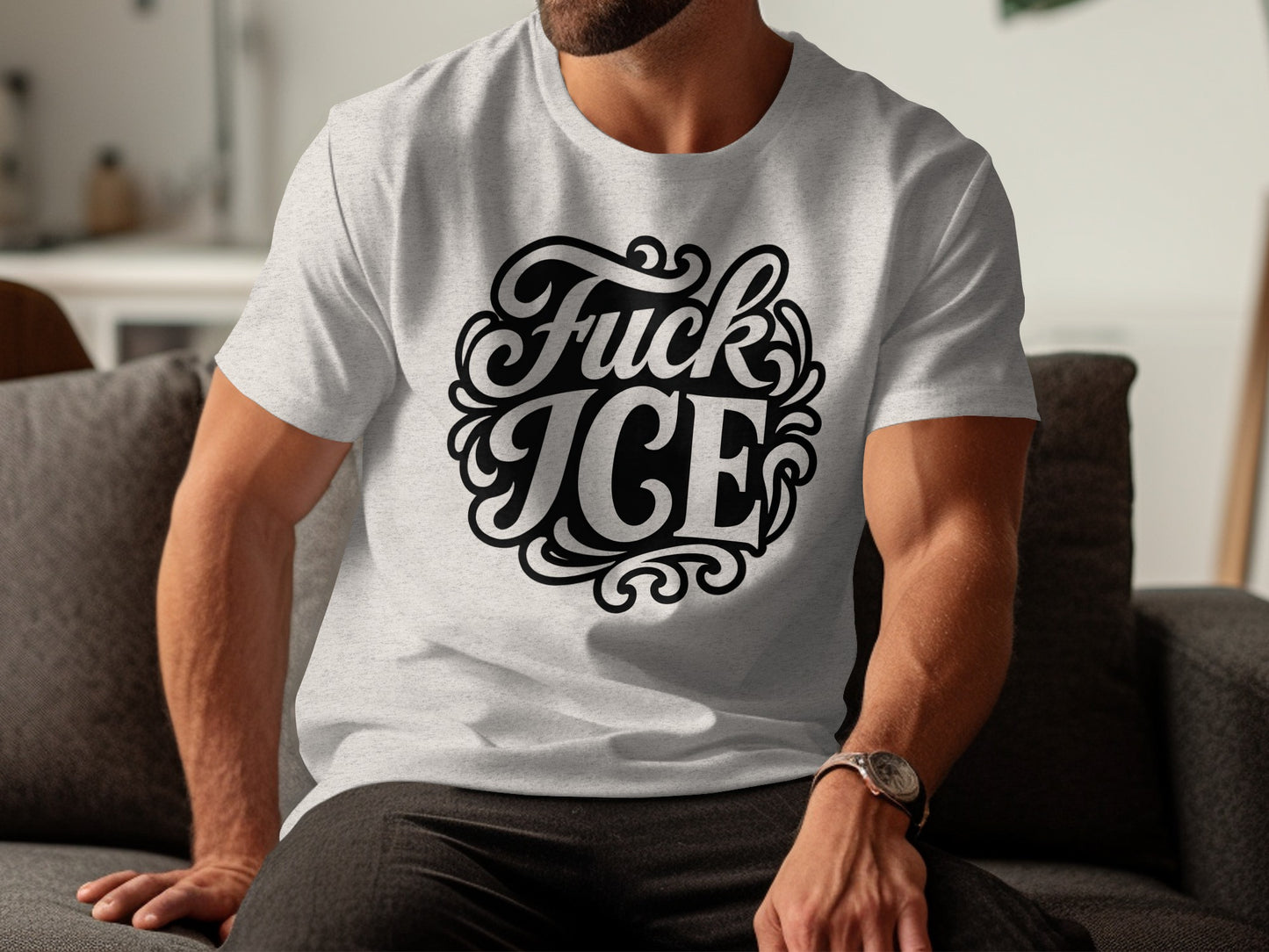Bold Fuck ICE Statement T-shirt Product Type