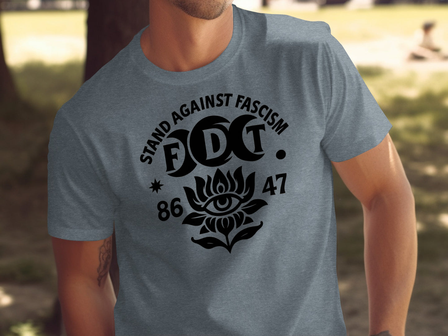 Stand Against Fascism Graphic T-Shirt Design
