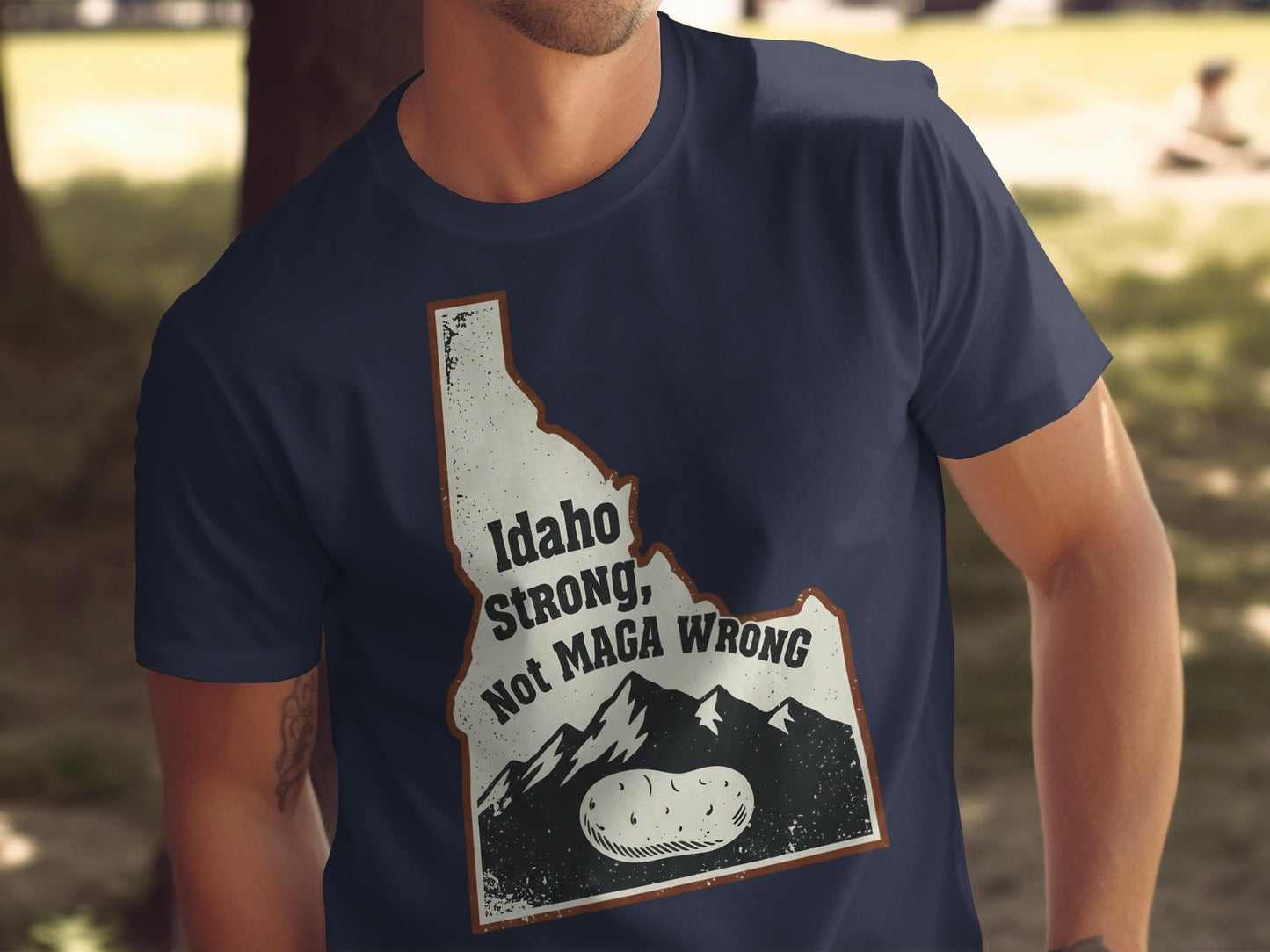 Idaho Strong Not Maga Wrong Graphic T-shirt product type