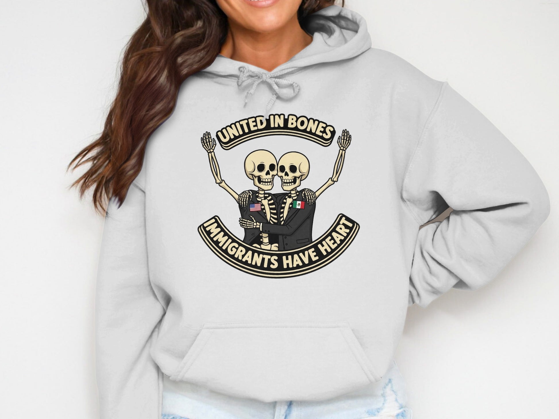 United In Bones Immigrants Have Heart Hoodie product type
