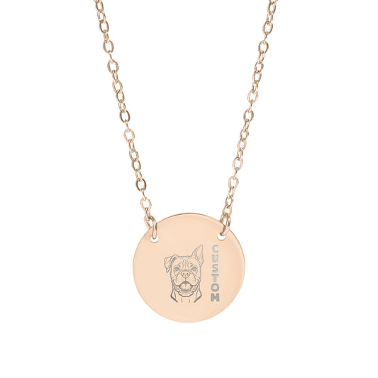 Create a Unique Custom Dog Face Personalized Necklace