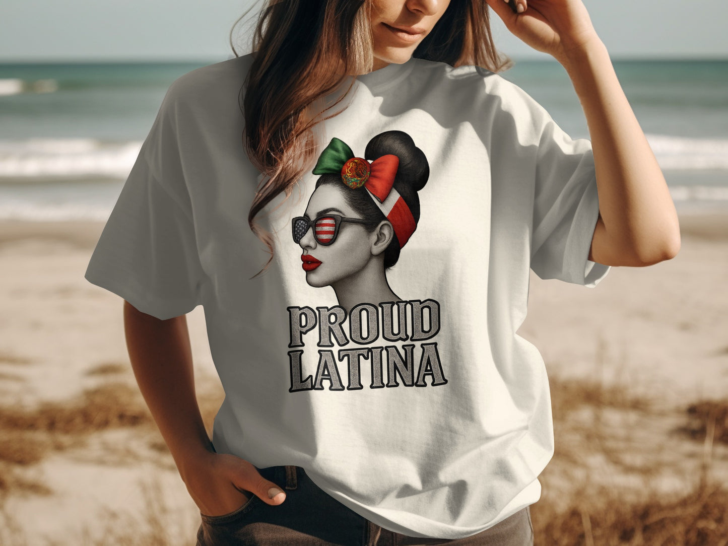 Proud Latina Graphic Tee Bold Statement T-shirt product type
