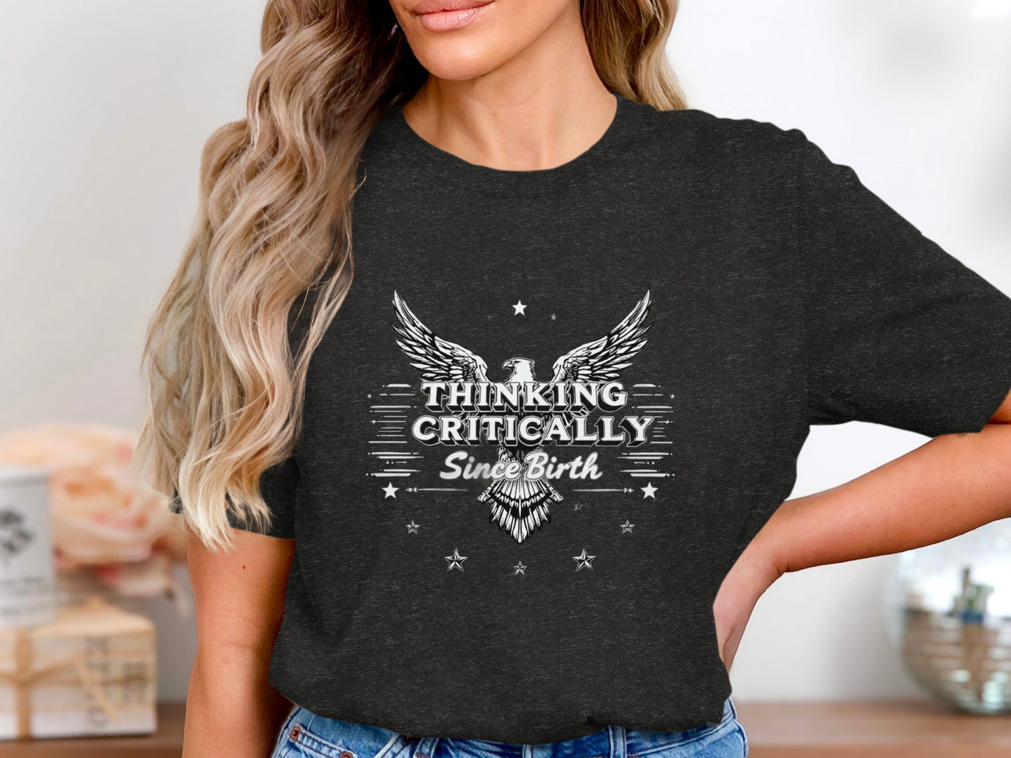 Thinking Critically Since Birth Graphic Tee product
