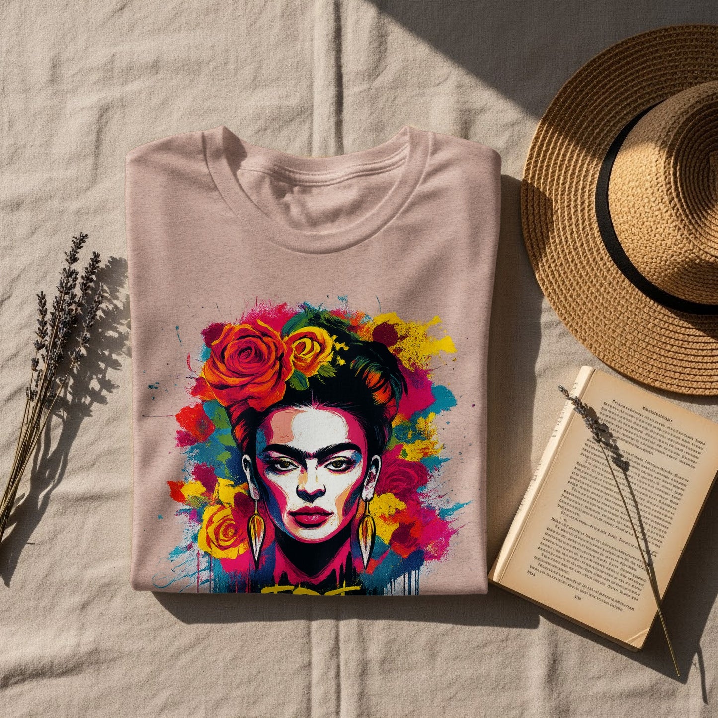 Vibrant Artistic Portrait Graphic Tee Shirt product