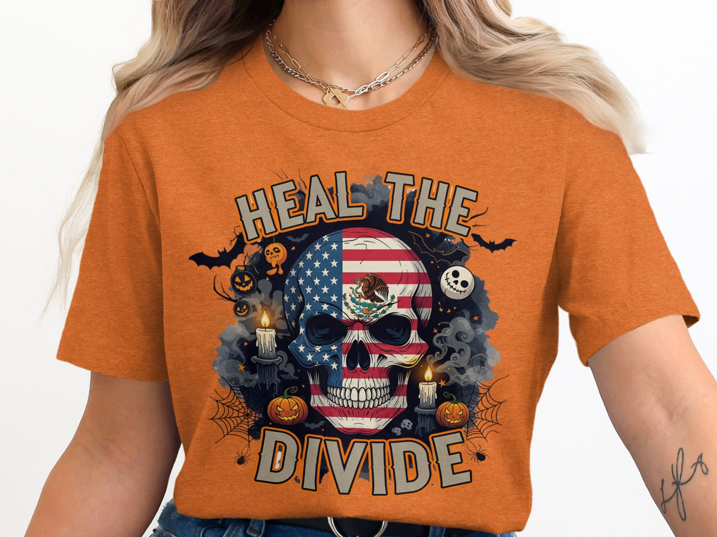 Heal The Divide Skull Graphic T-shirt product