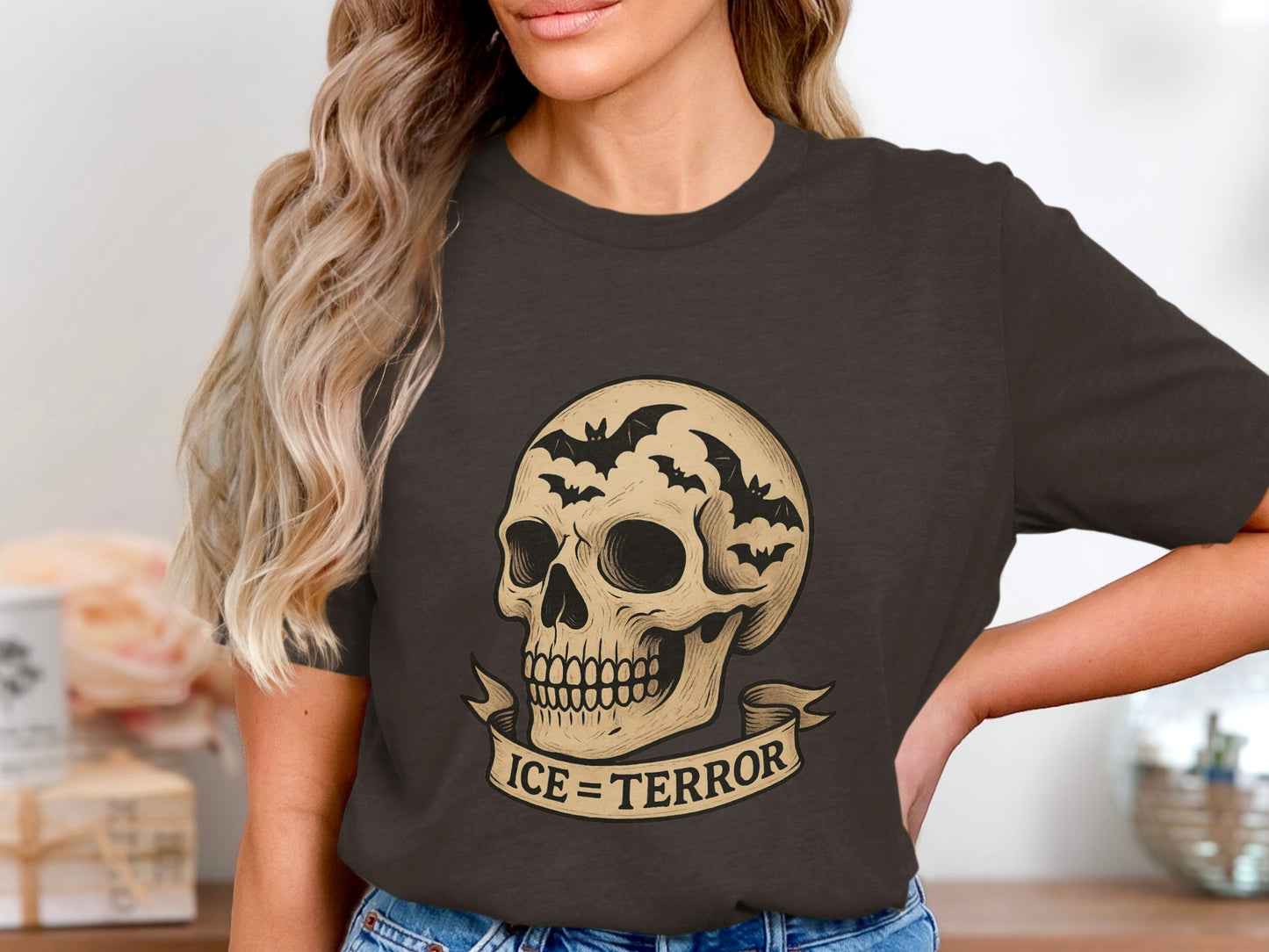 Ice = Terror Skull Design T-Shirt product type