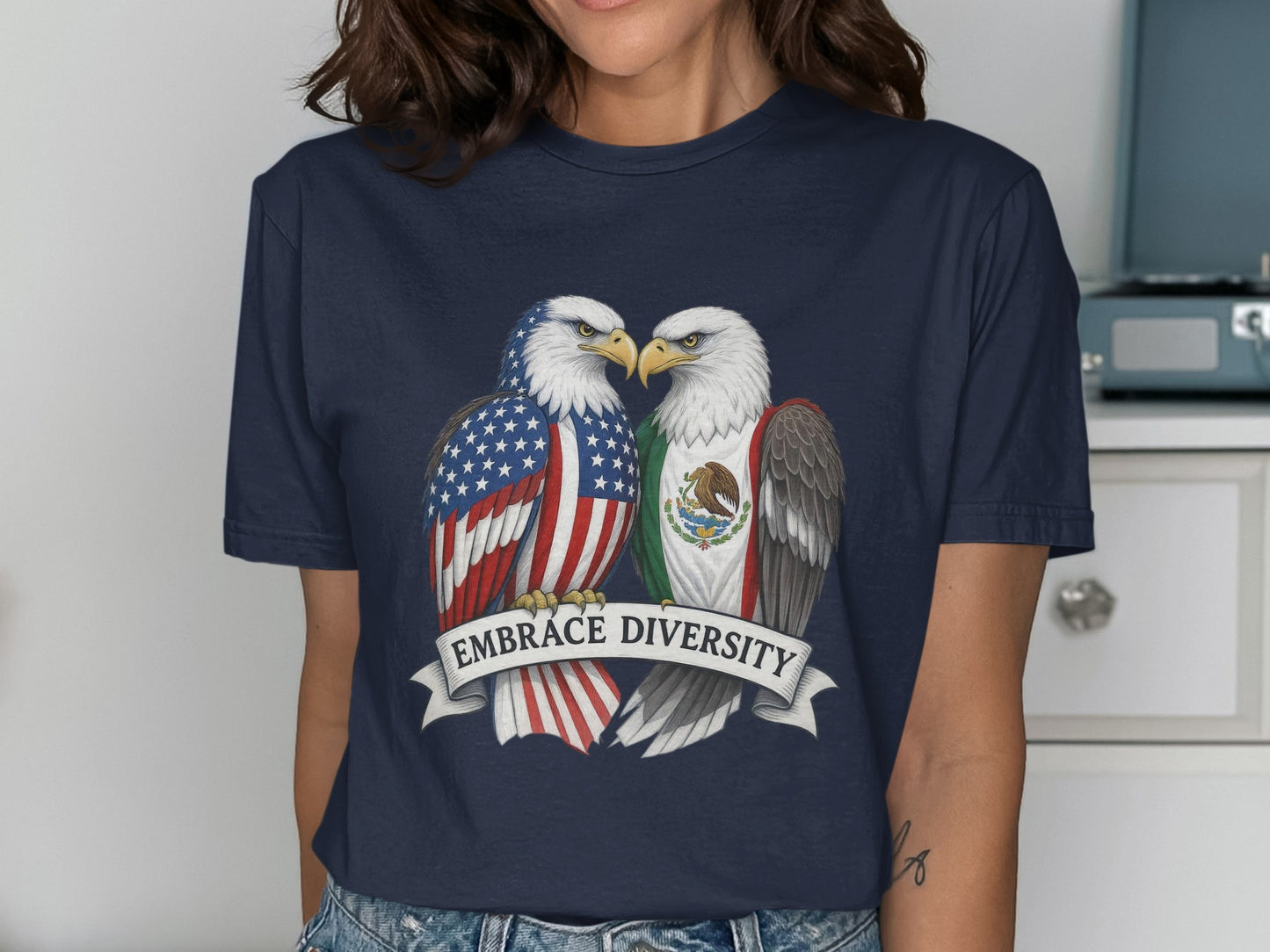 Embrace Diversity Bald Eagles Graphic T-Shirt product type