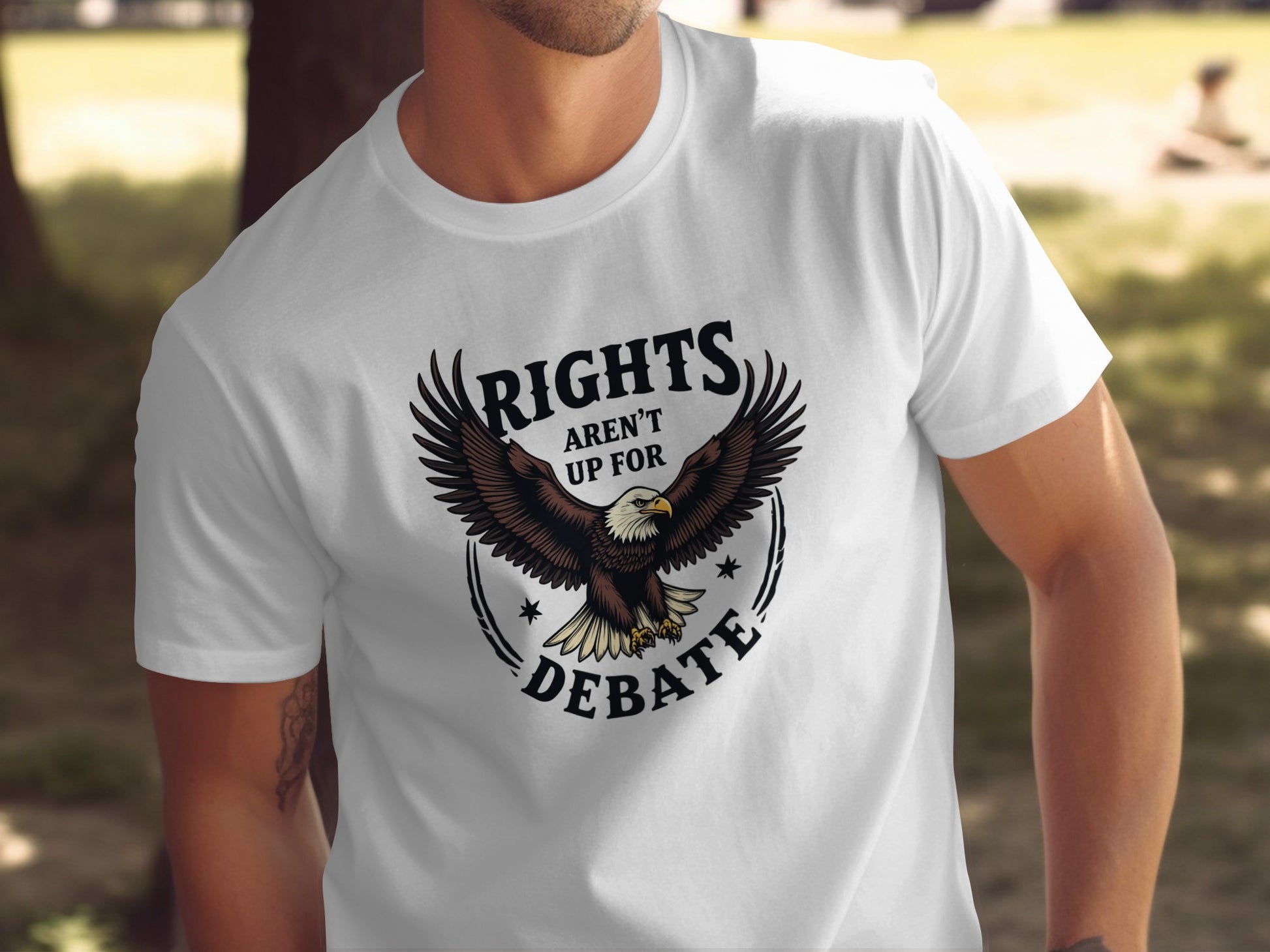 Rights Aren't Up For Debate Graphic T-Shirt Product