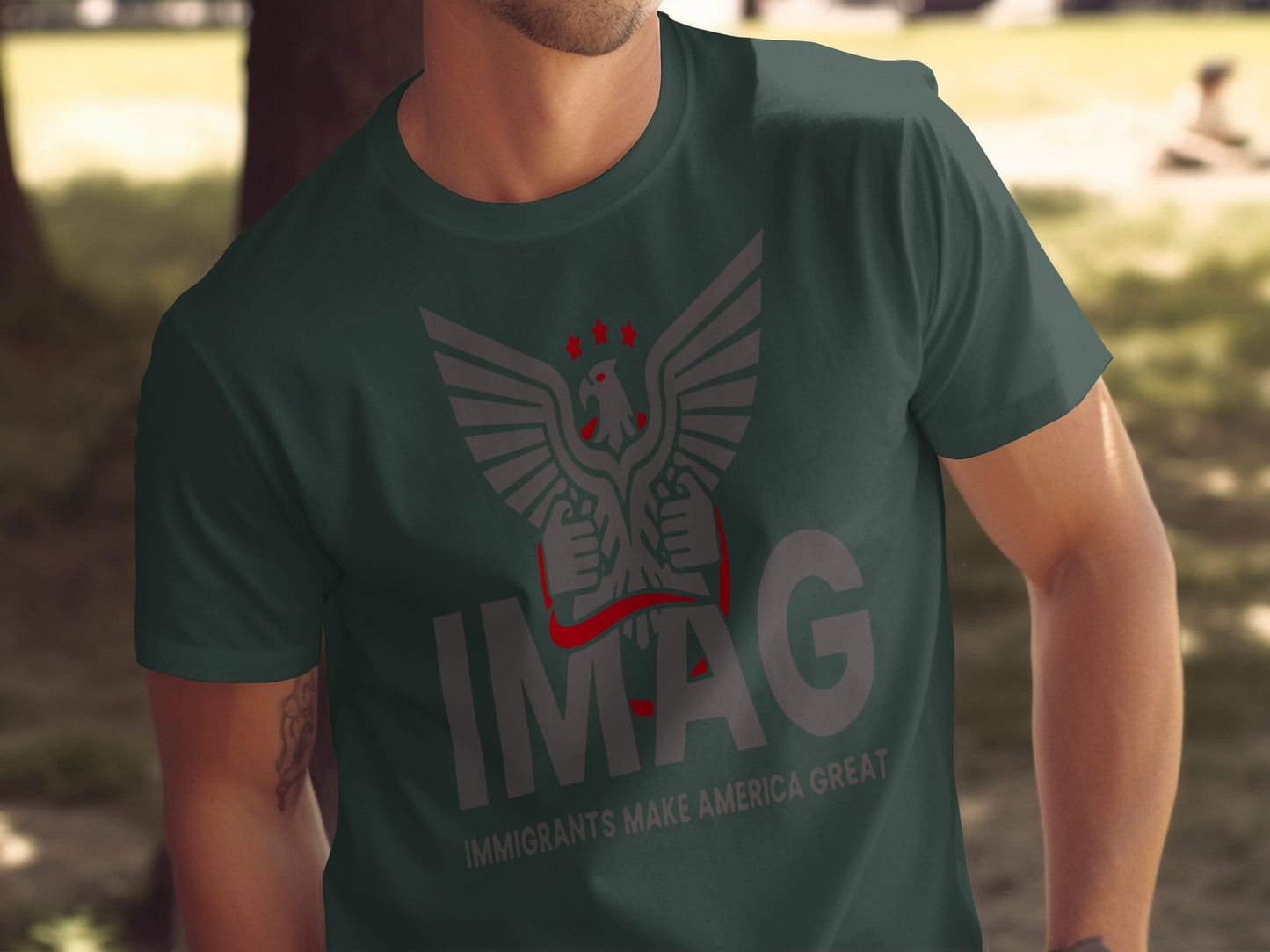 Immigrants Make America Great graphic t-shirt product