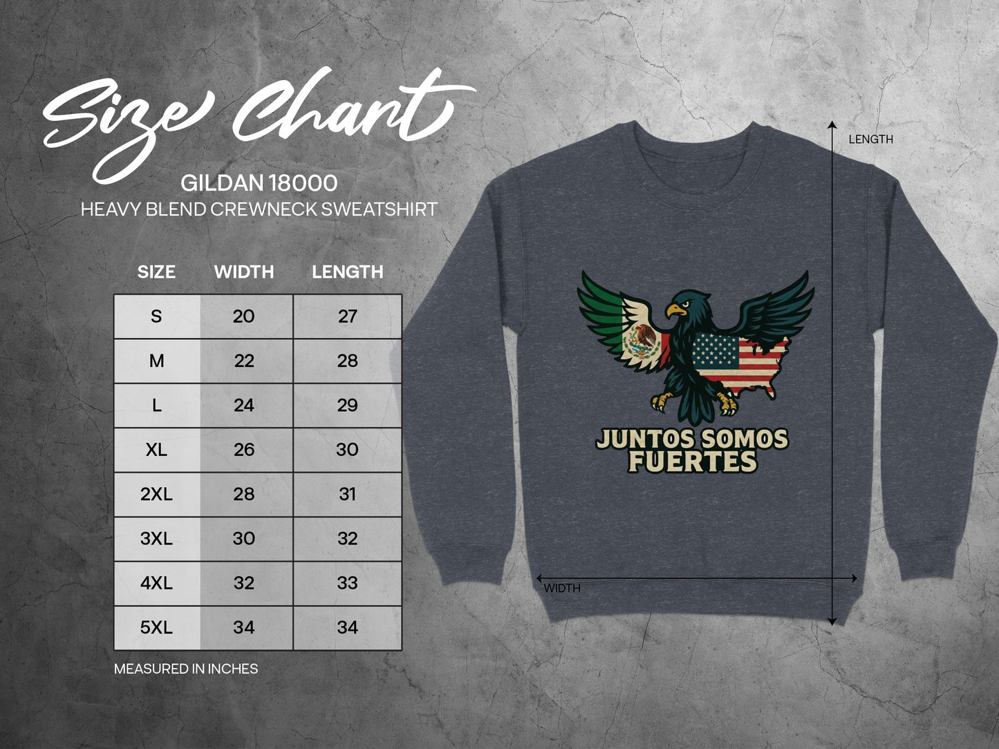 Juntos Somos Fuertes Eagle Graphic Sweatshirt product