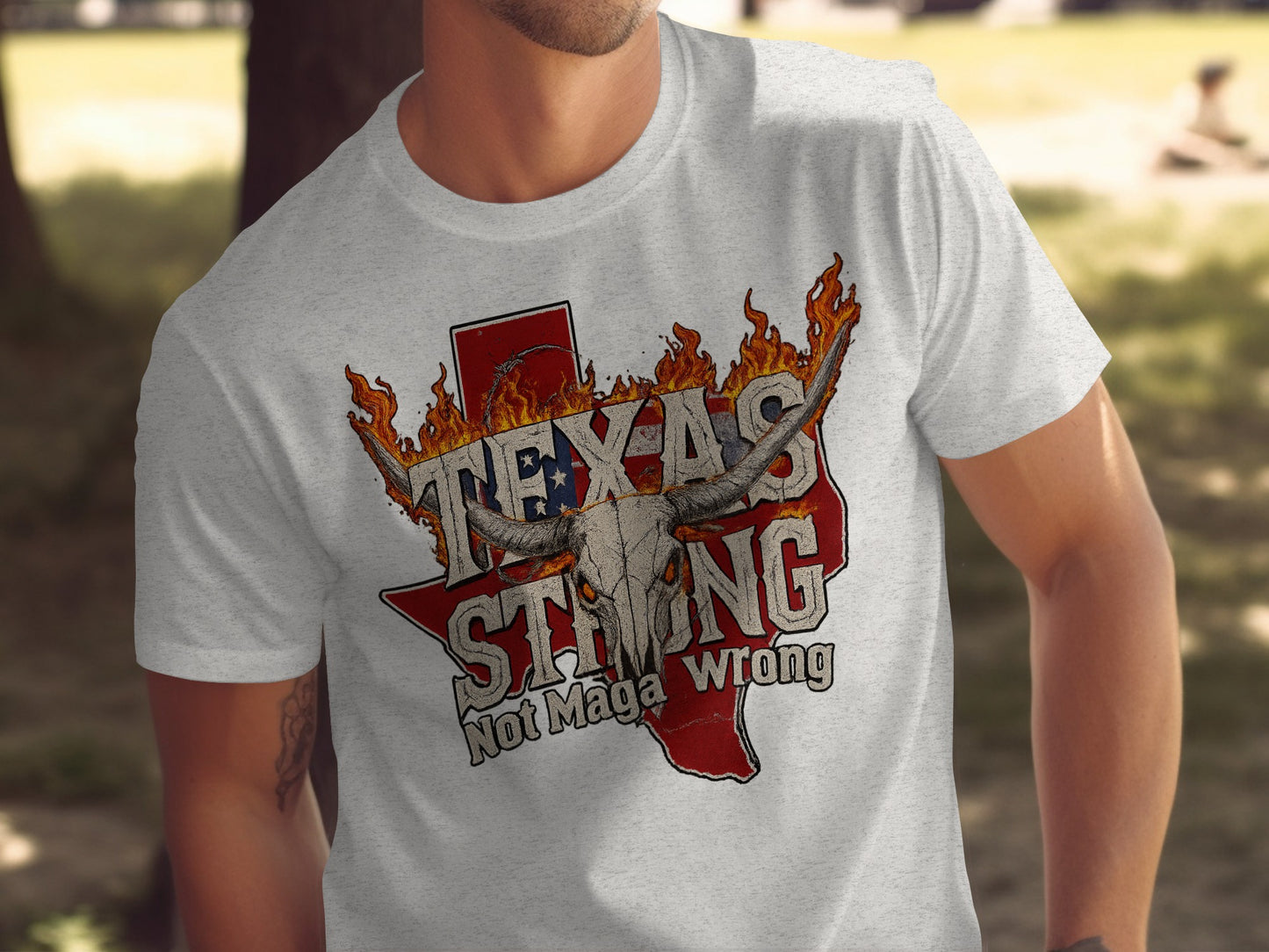 Texas Strong Not Maga Wrong Graphic T-Shirt product