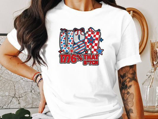 Patriotic USA 1776 That B*TCH Graphic Tee product