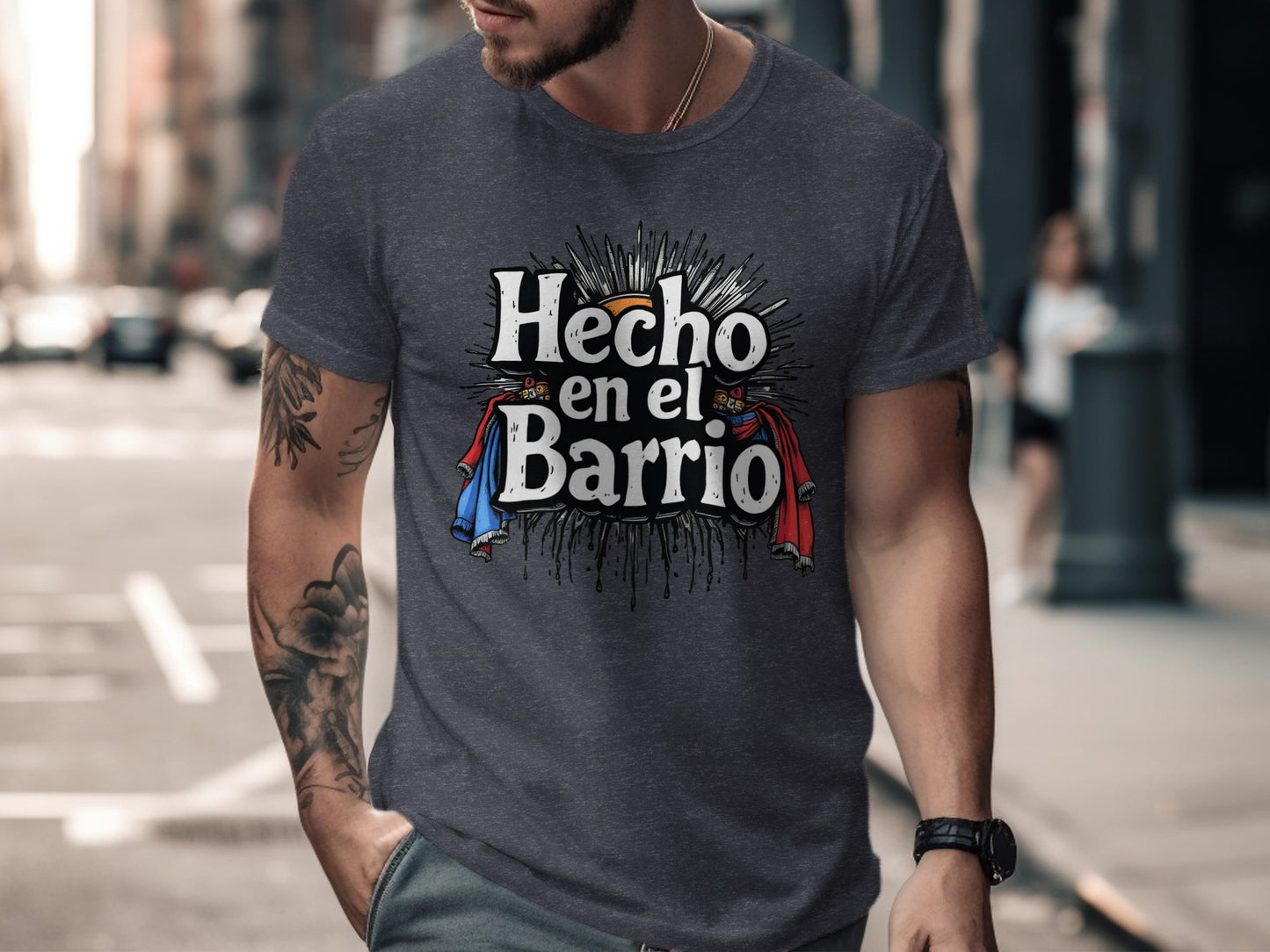 Hecho en el Barrio printed in unique style product type