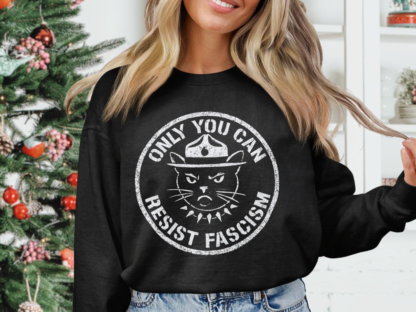Only You Can Resist Fascism Graphic Sweatshirt product type