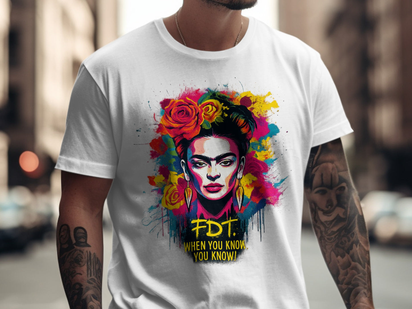 Frida Inspired Street Art Graphic Short-Sleeve T-Shirt product