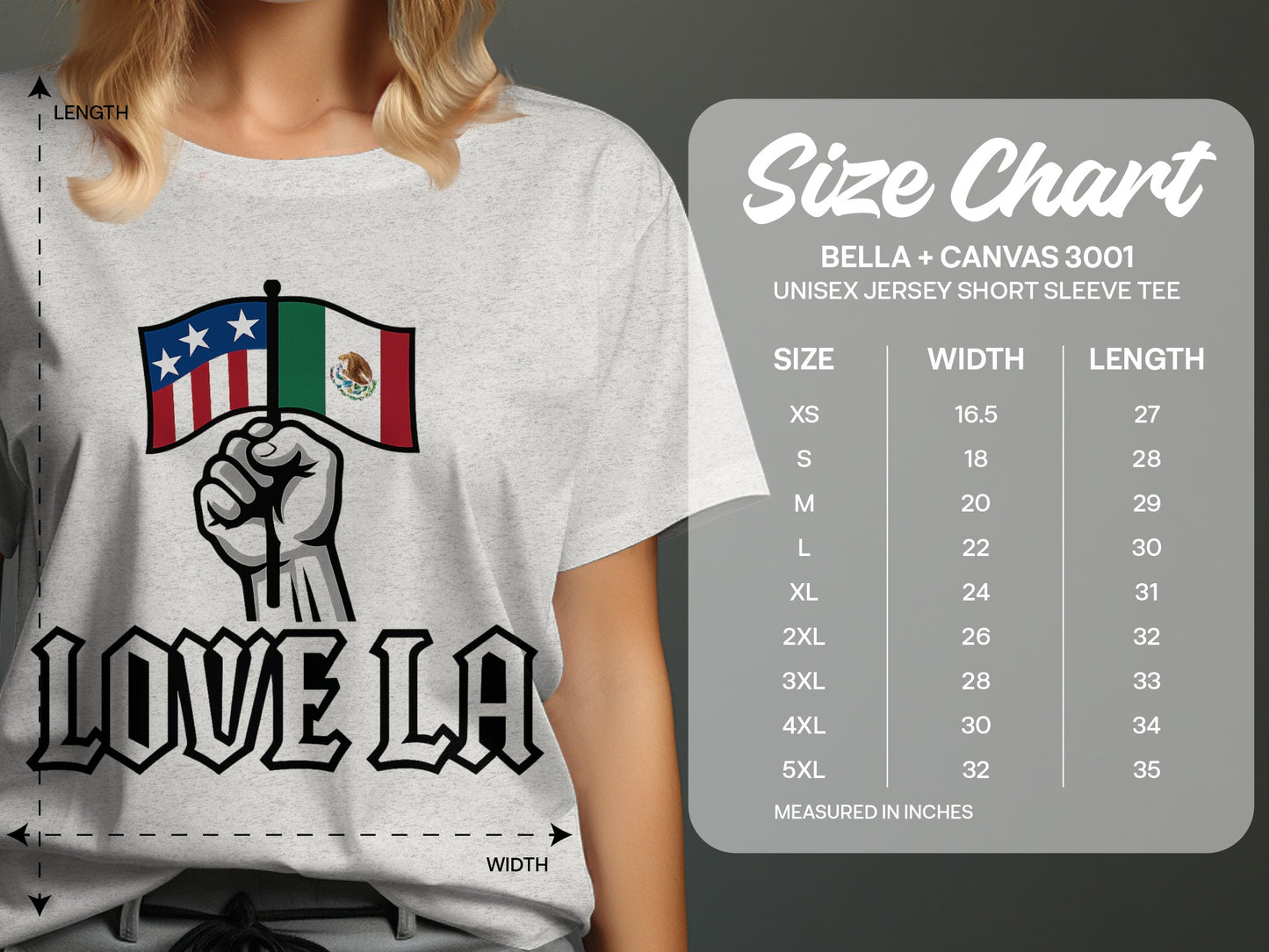Love LA Printed Short Sleeve Unisex Jersey product