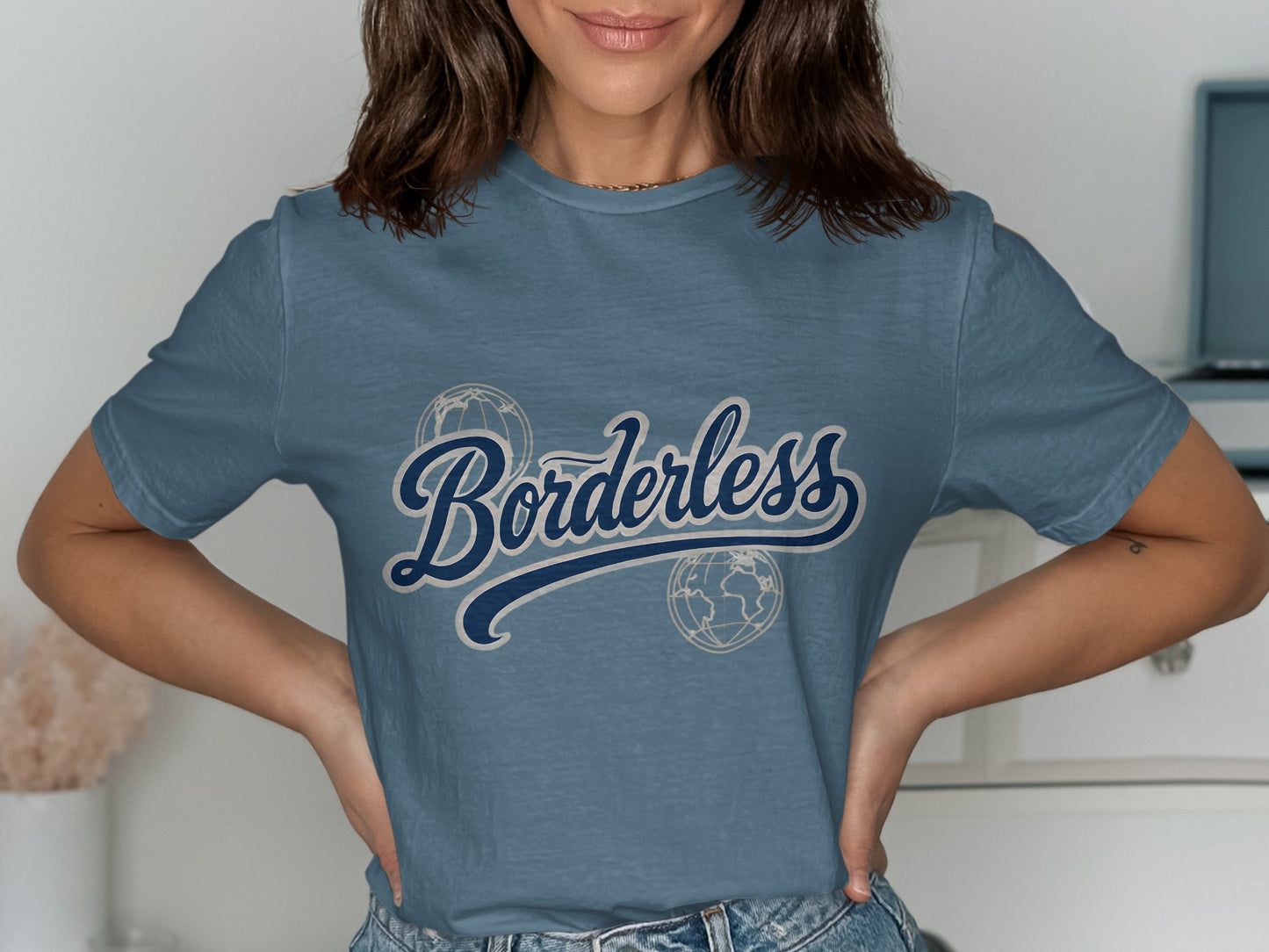 Borderless Graphic Tee Casual Outfit Shirt product
