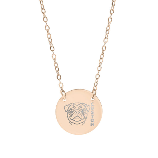 Custom Dog Breed Personalized Necklace Dog Lover's Gift