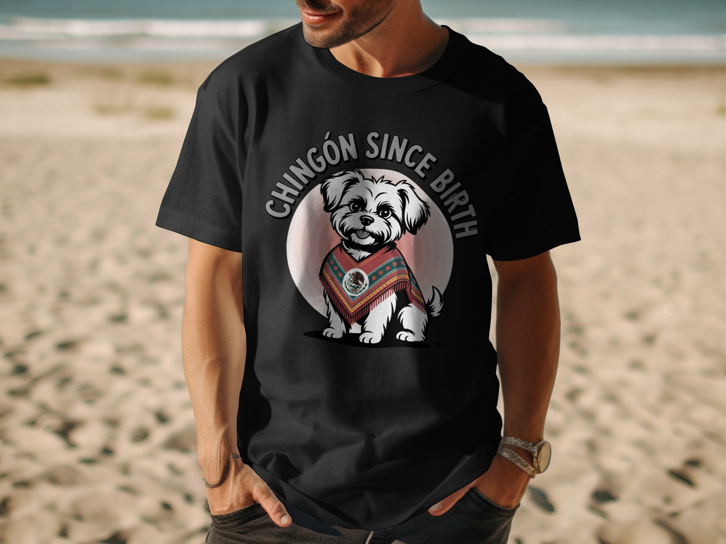 Chingón Since Birth Dog Illustration Printed Product