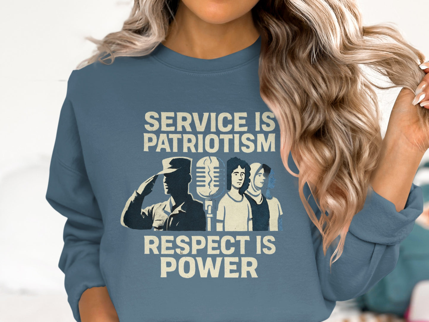 Service Is Patriotism Respect Is Power product type