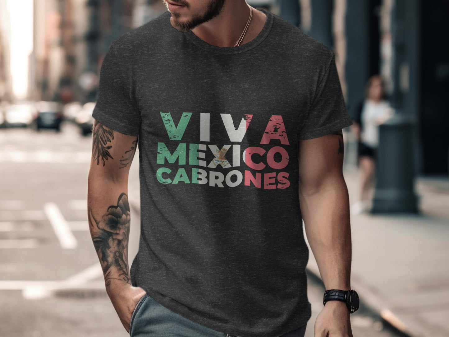 Viva Mexico Cabrones Graphic T-shirt product
