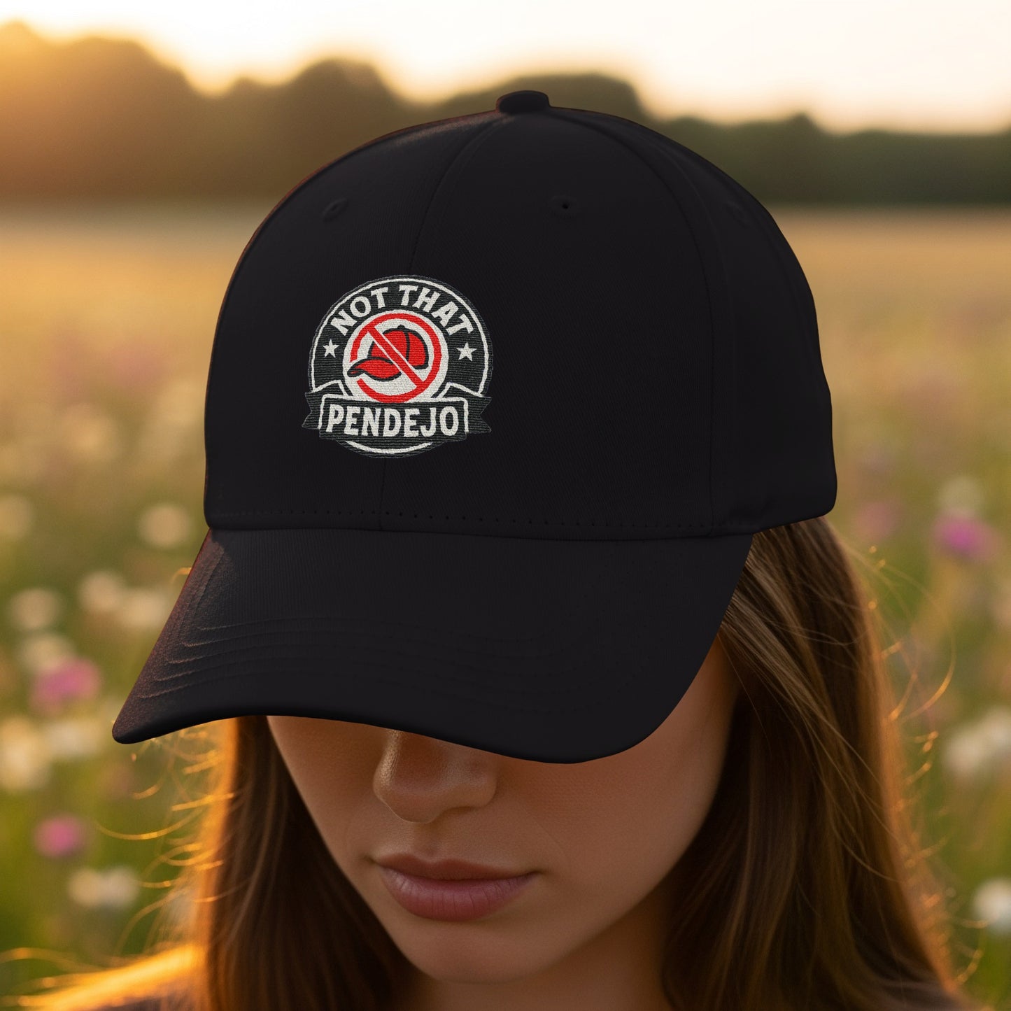 Embroidered Not That Pendejo Black Cap Hat product type