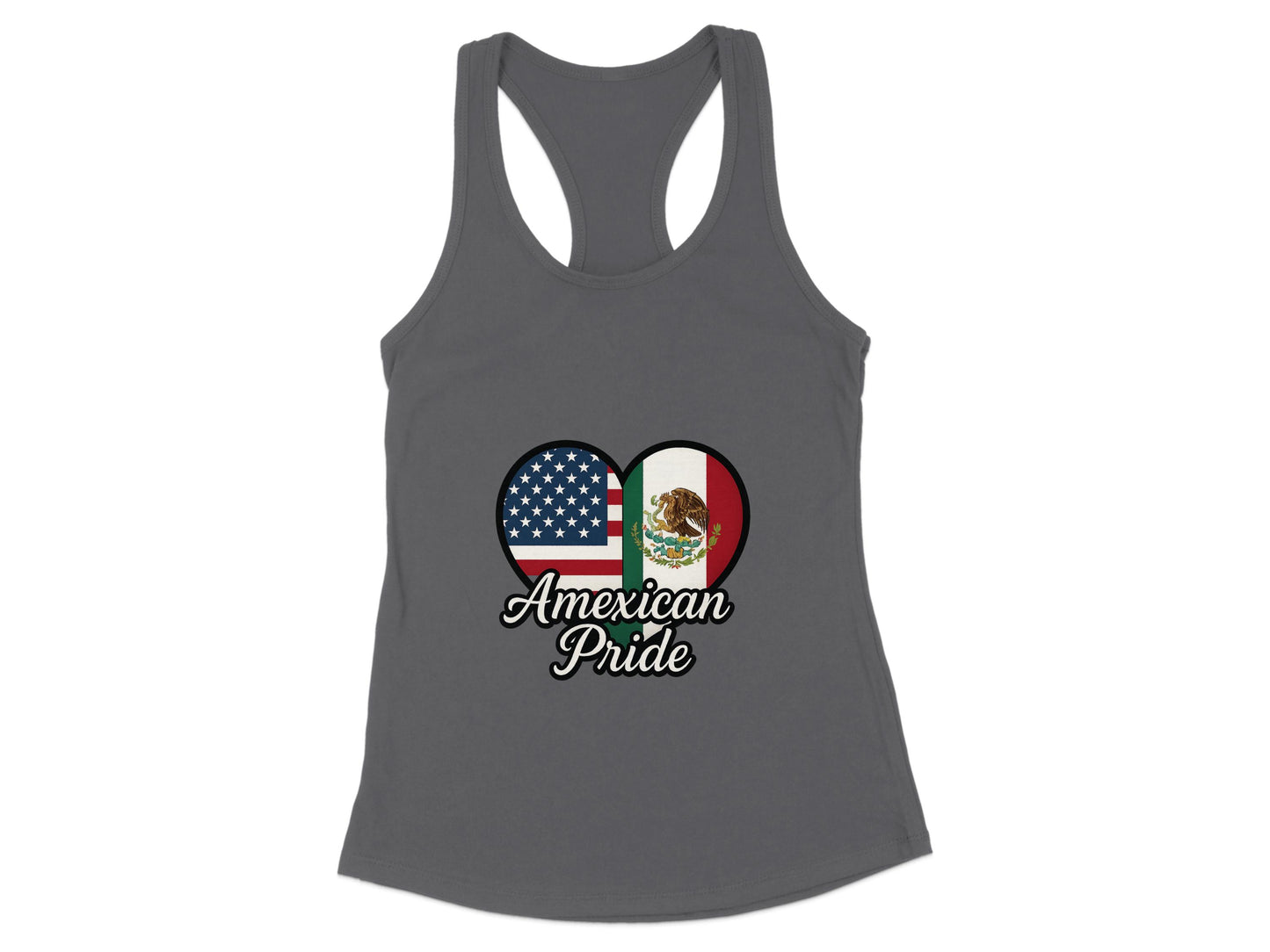 American Mexican Pride Heart Graphic Tank product