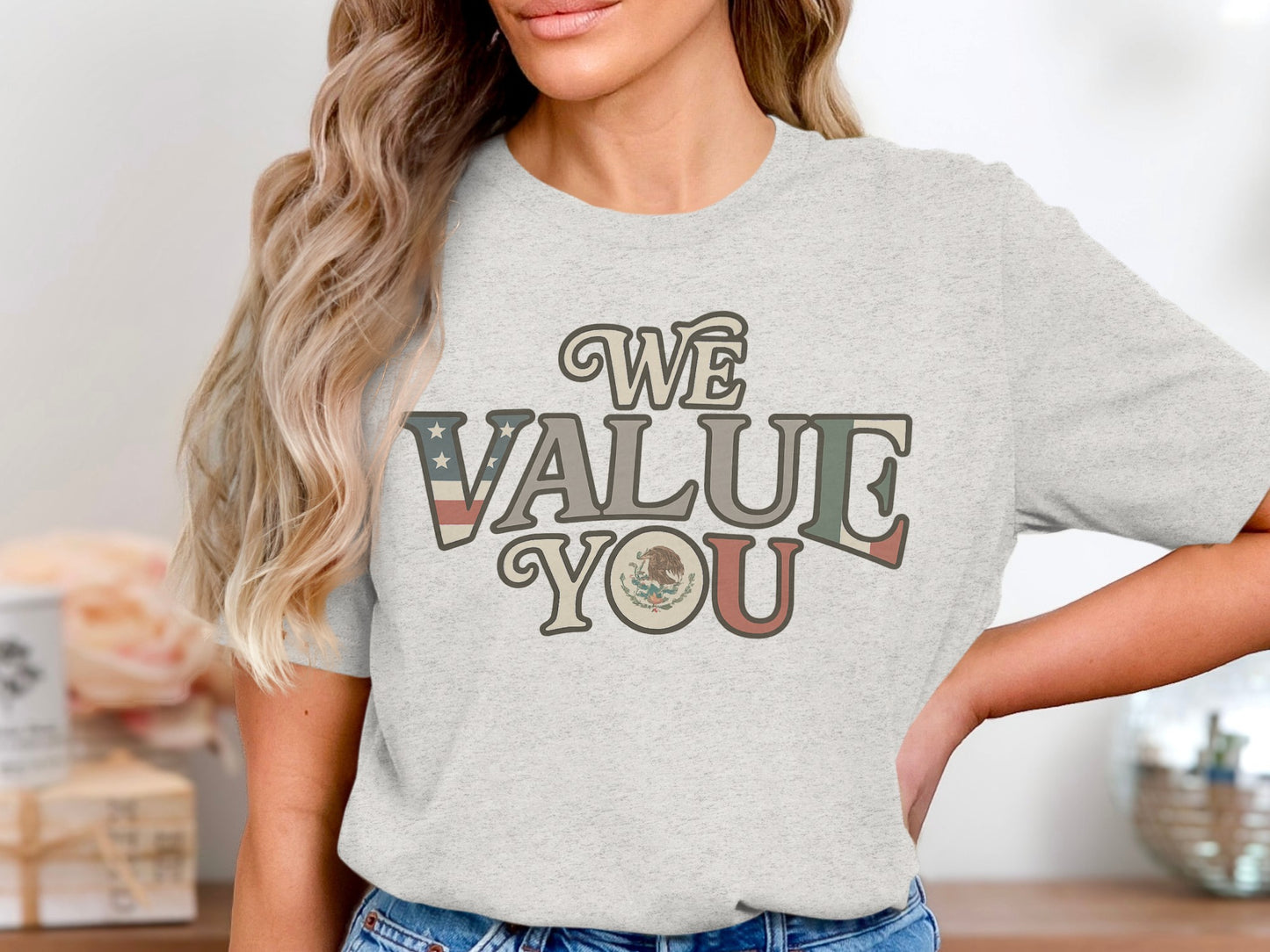 We Value You Graphic Tee for Casual Wear T-Shirt Product