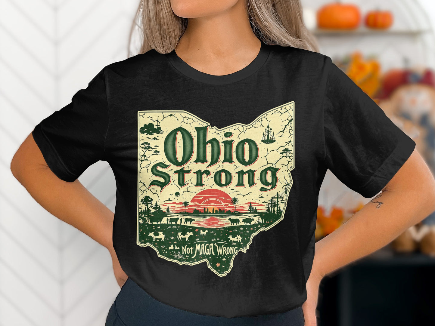 Ohio Strong shirt with vintage landscape product type
