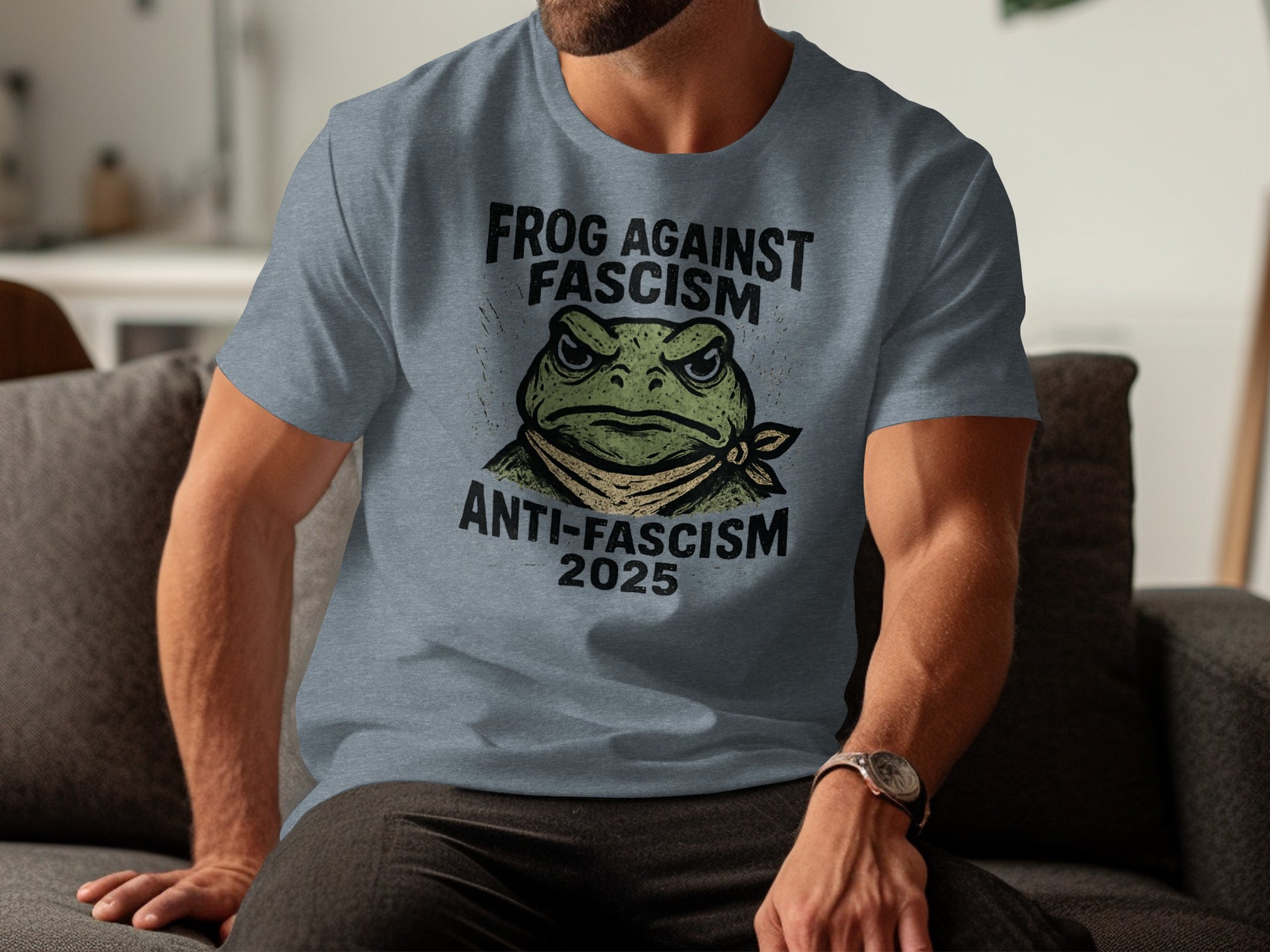 Frog Against Fascism Anti-Fascism 2025 T-Shirt