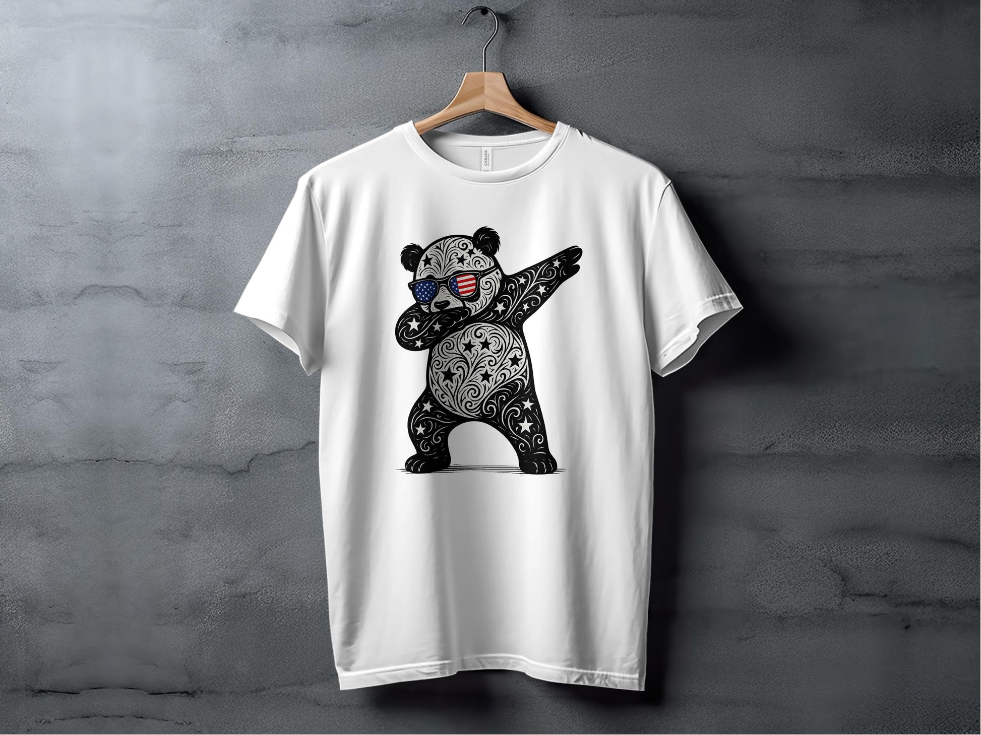 Cool Dabbing Bear Graphic Printed T-Shirt product type