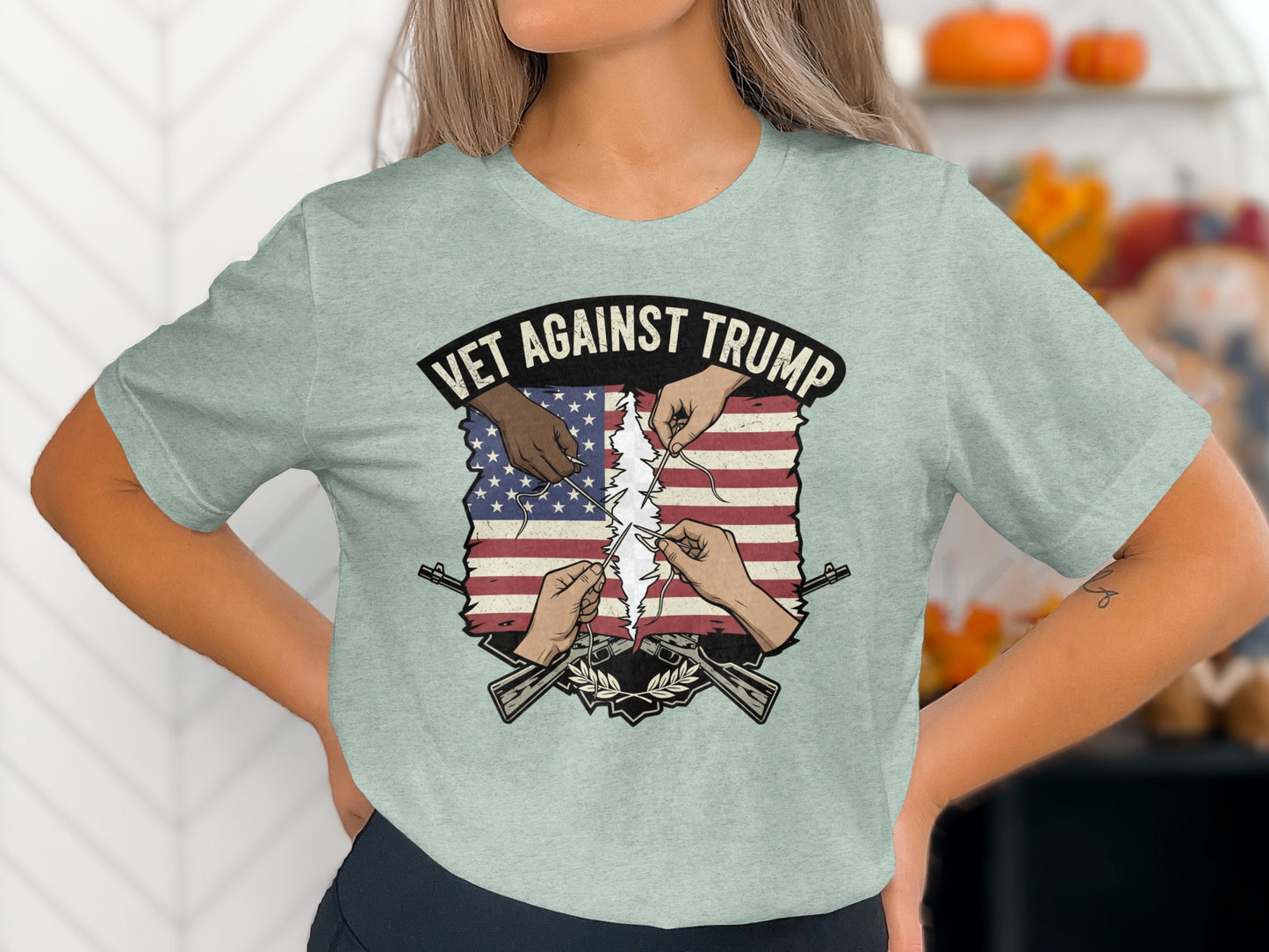 Vet Against Trump Graphic T-Shirt product